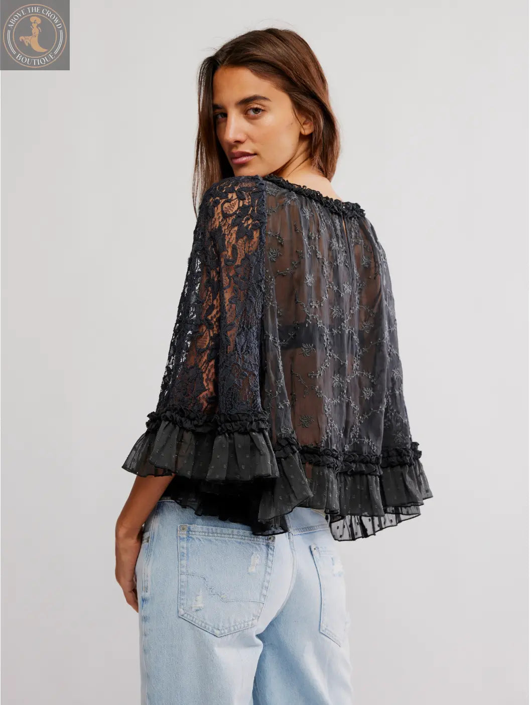 Free People CARLY CAPE TOP – Unique, Breathable, Flattering Fit Free People