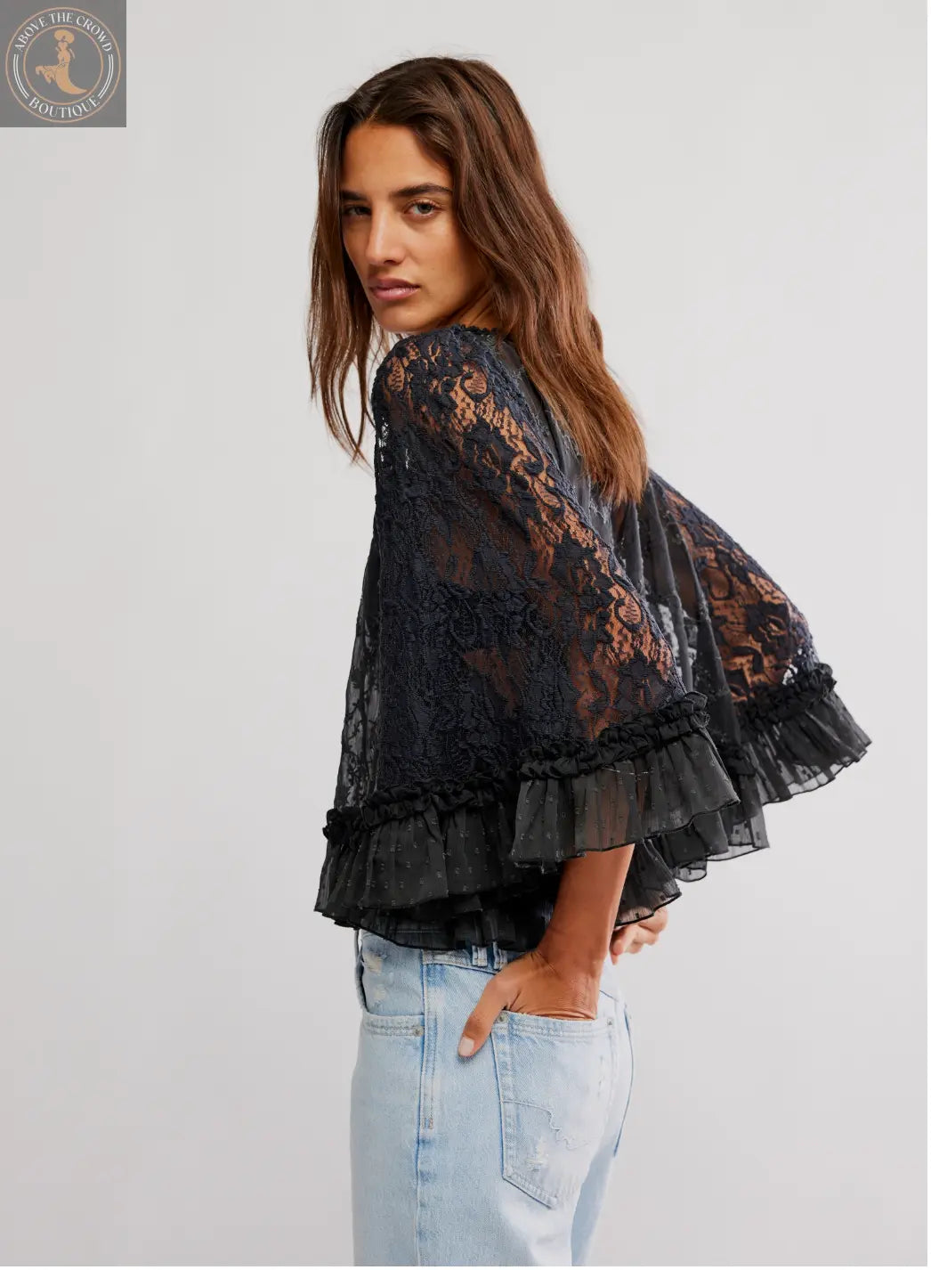 Free People CARLY CAPE TOP – Unique, Breathable, Flattering Fit Free People