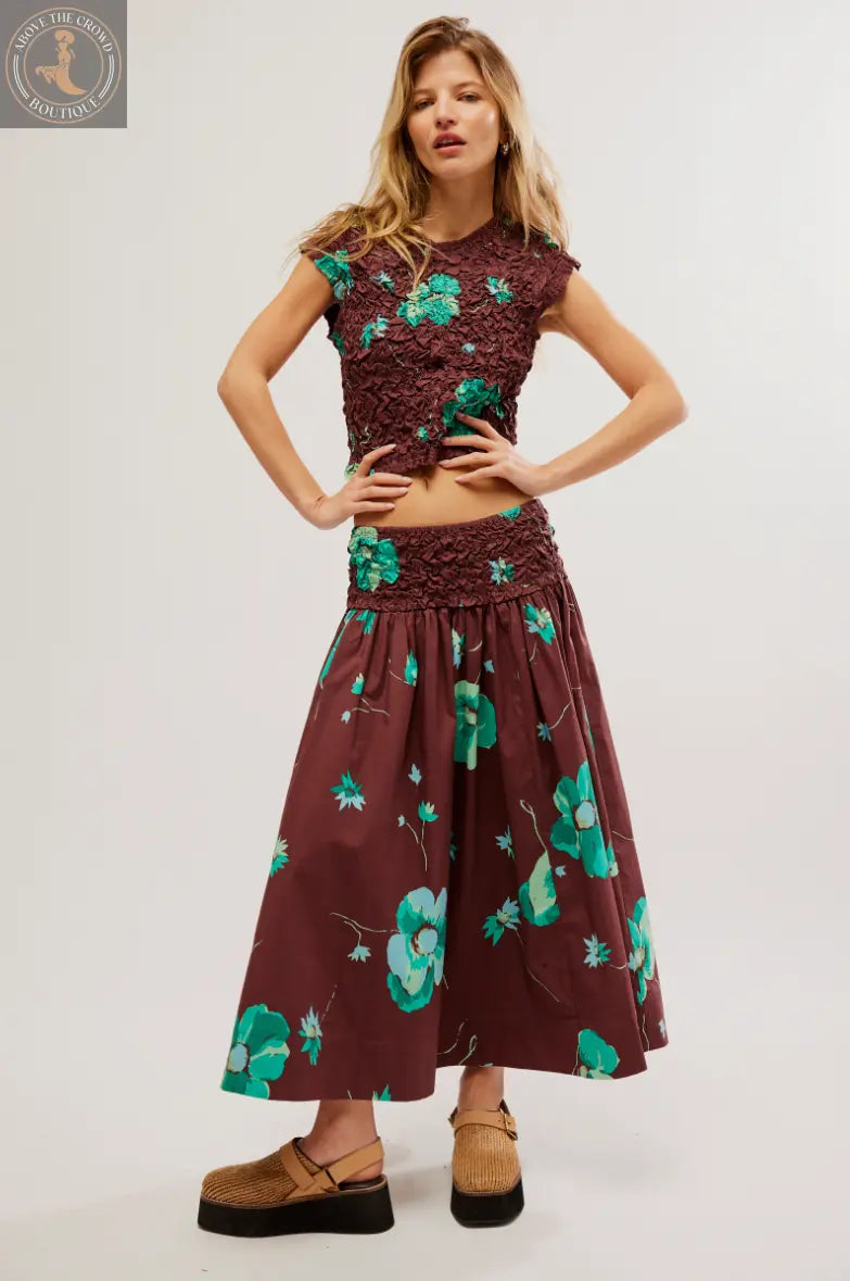 Free People Carino Printed Set OB1941518 Free People