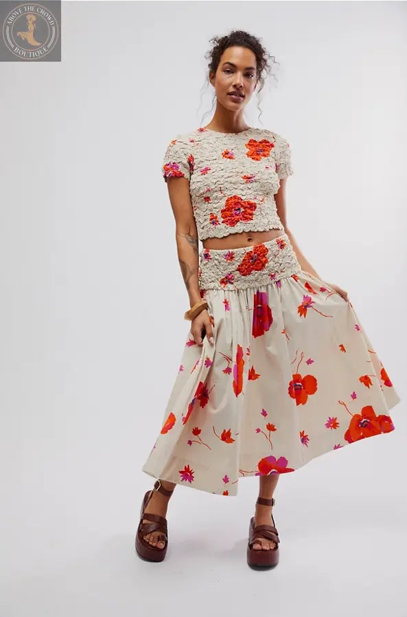 Free People Carino Printed Set OB1941518 Free People