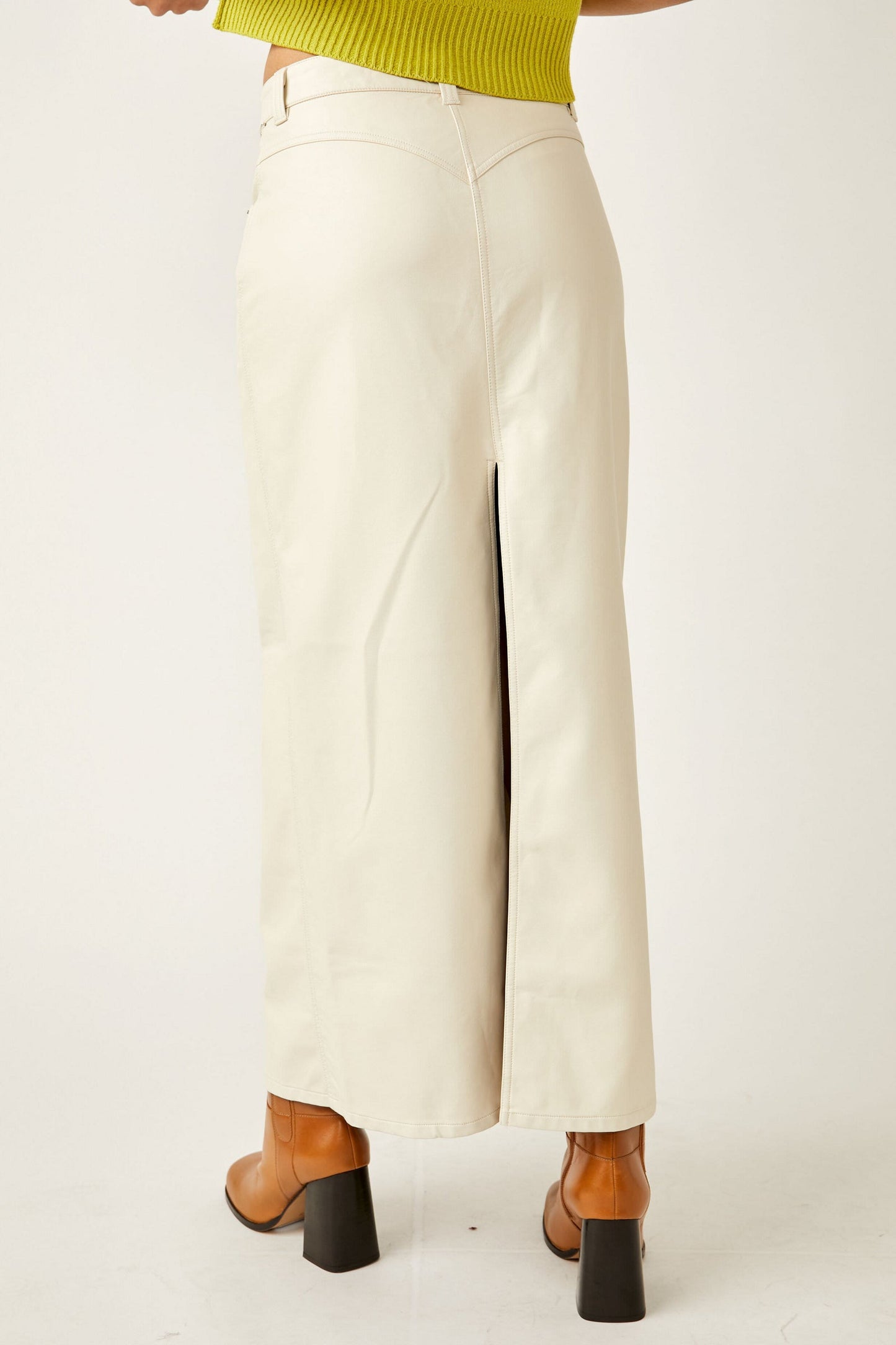 Free People City Slicker Vegan Maxi Skirt OB1584681 Free People