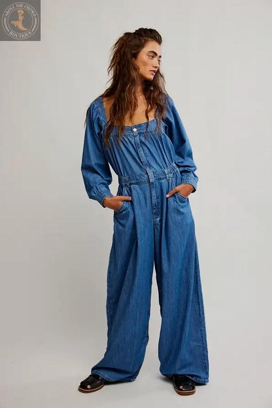 Free People Clara Wide-Leg Denim Jumpsuit: Define Your Style with Effortless Boho Chic Free People