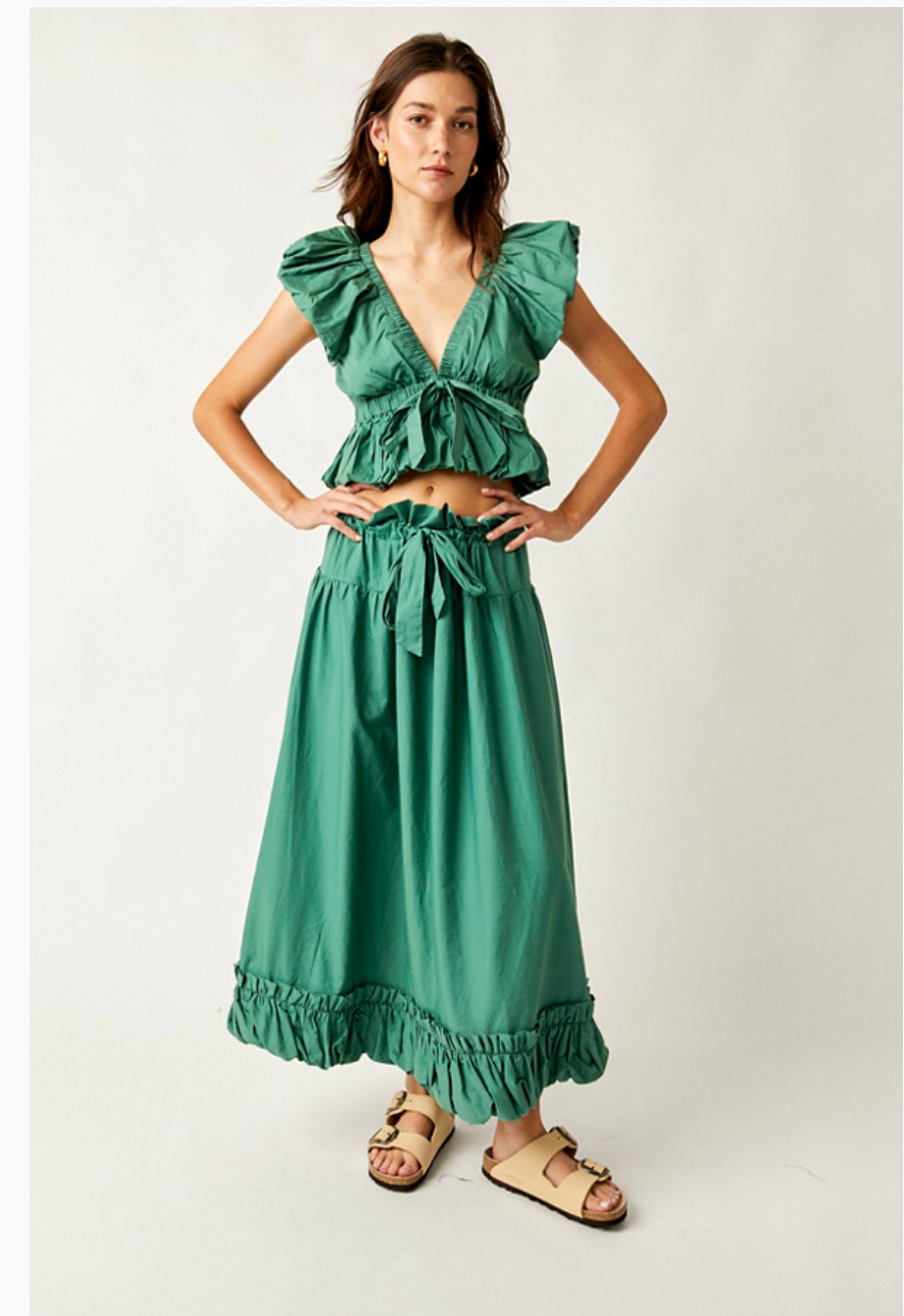 Free People Favorite Part Midi Skirt OB1739832 Free People