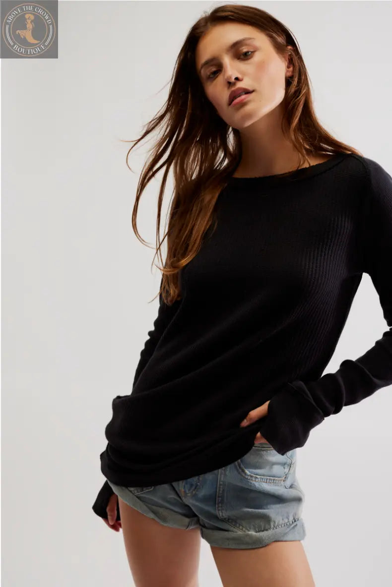 Free People Honey Crew Neck Top OB1803867 Free People