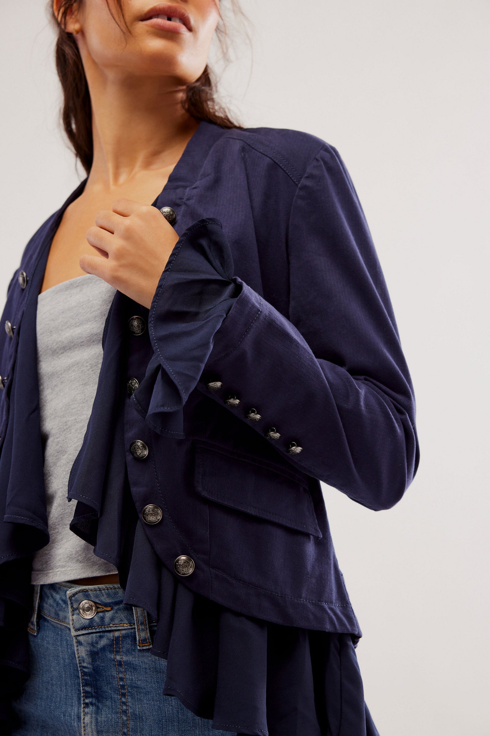 Free People Movement Ruffles Romance Jacket Free People