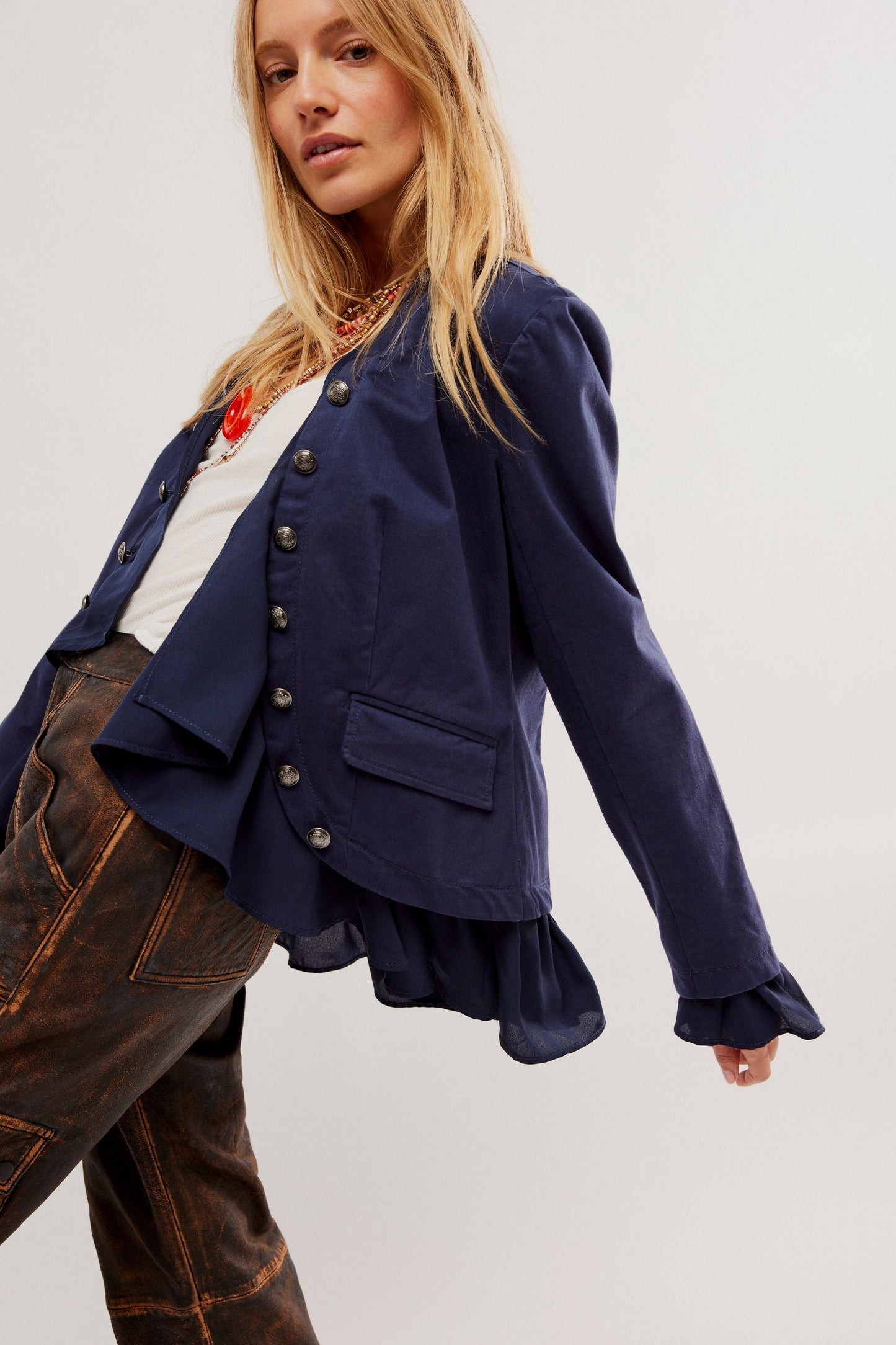 Free People Movement Ruffles Romance Jacket Free People