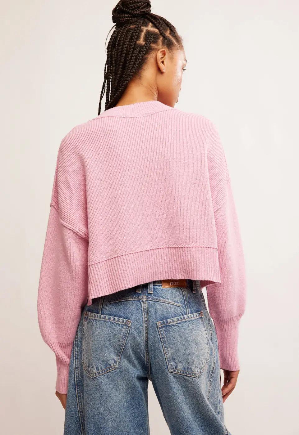 Free People OB1609060 Easy Street Crop Pullover Free People