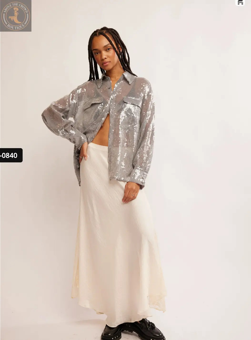 Free People OB1837164 Disco Margartia Buttondown Free People