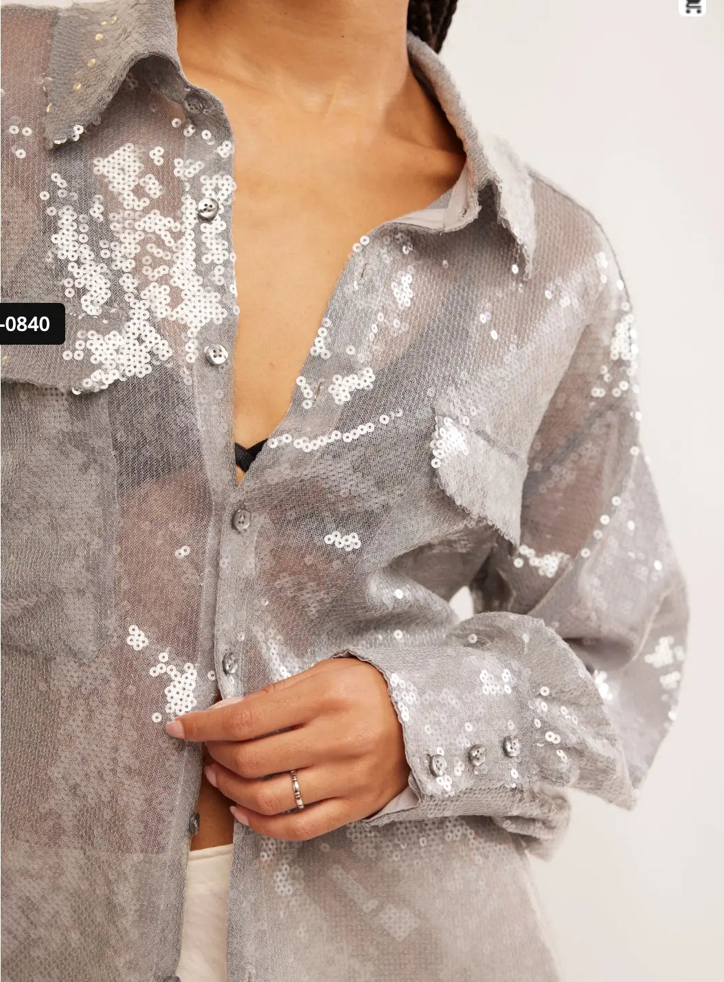 Free People OB1837164 Disco Margartia Buttondown Free People