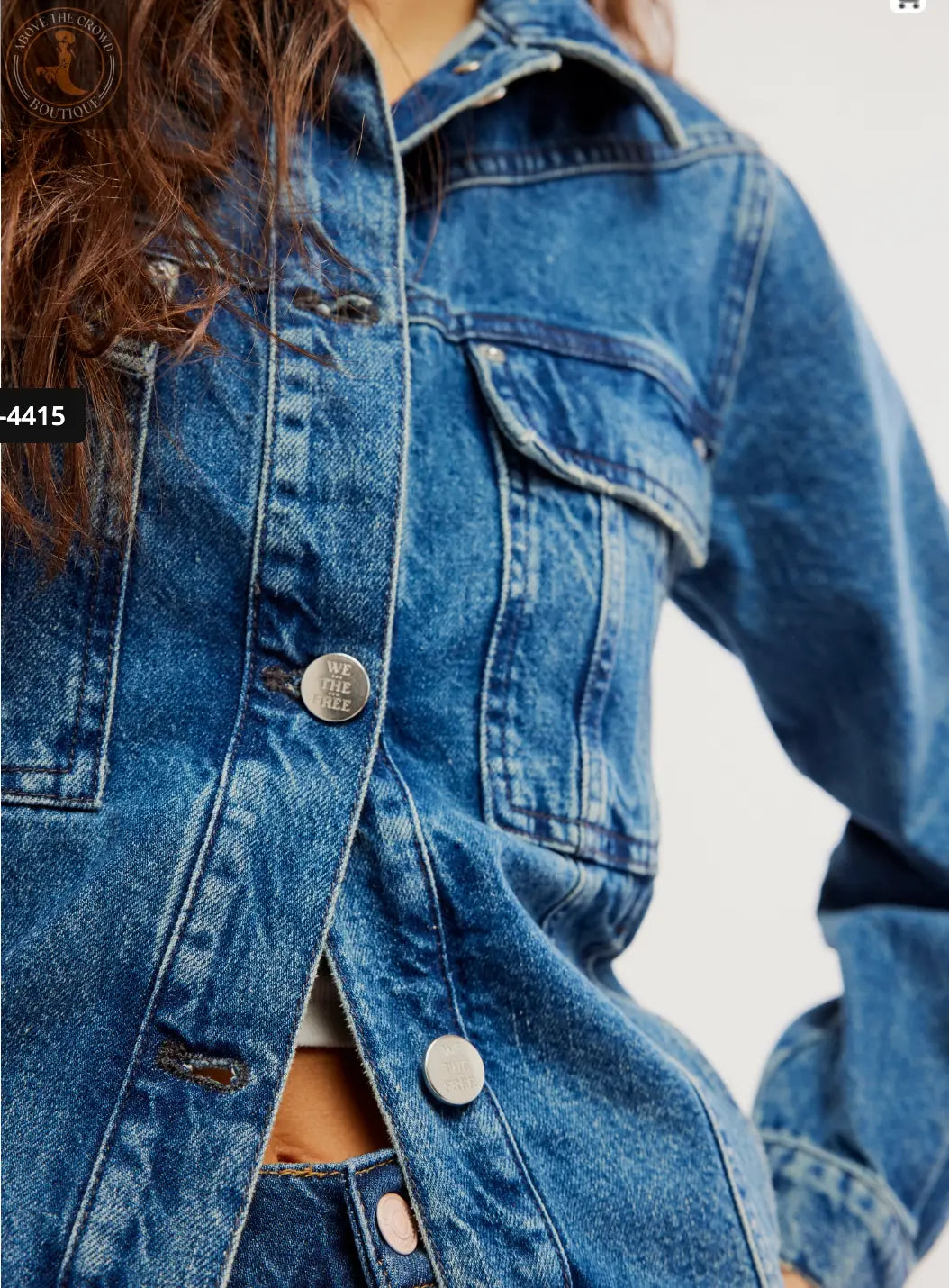Free People OB1977947 Jade Denim Jacket Free People