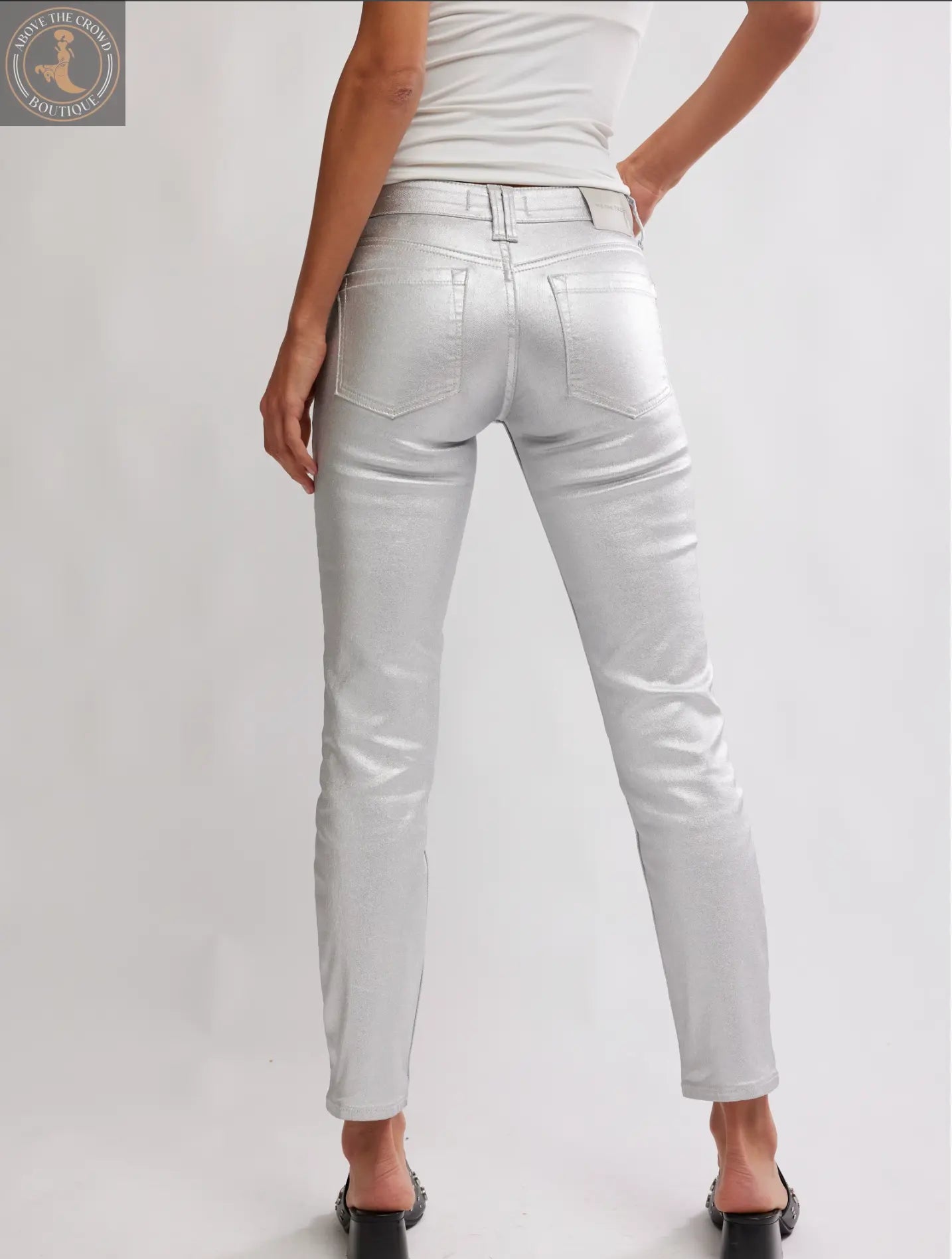 Free People ORACLE METALLIC Jeans Free People