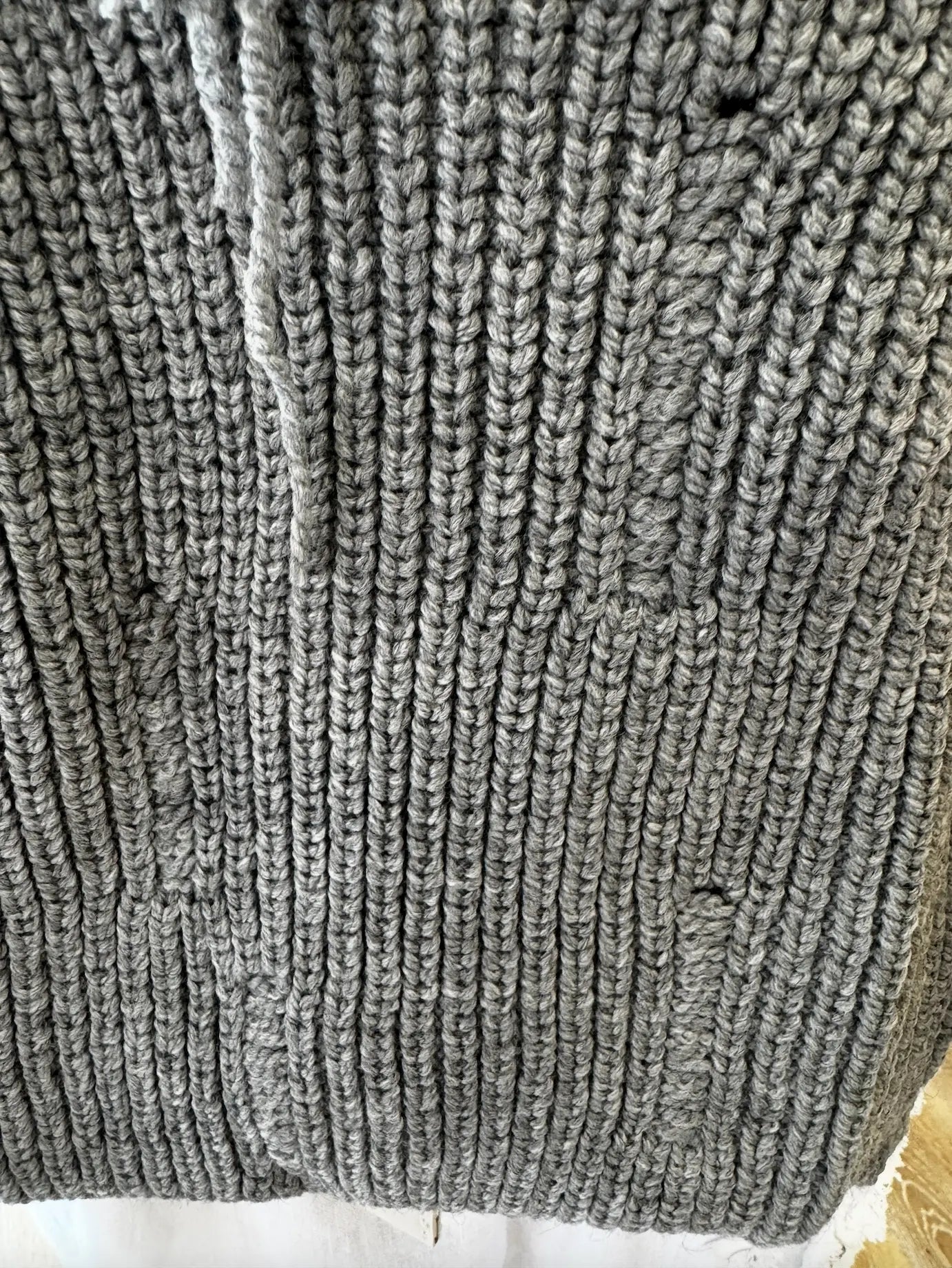 Gray Knitted Sweater Vest - European Style Layering Vest with Brooch Nobello