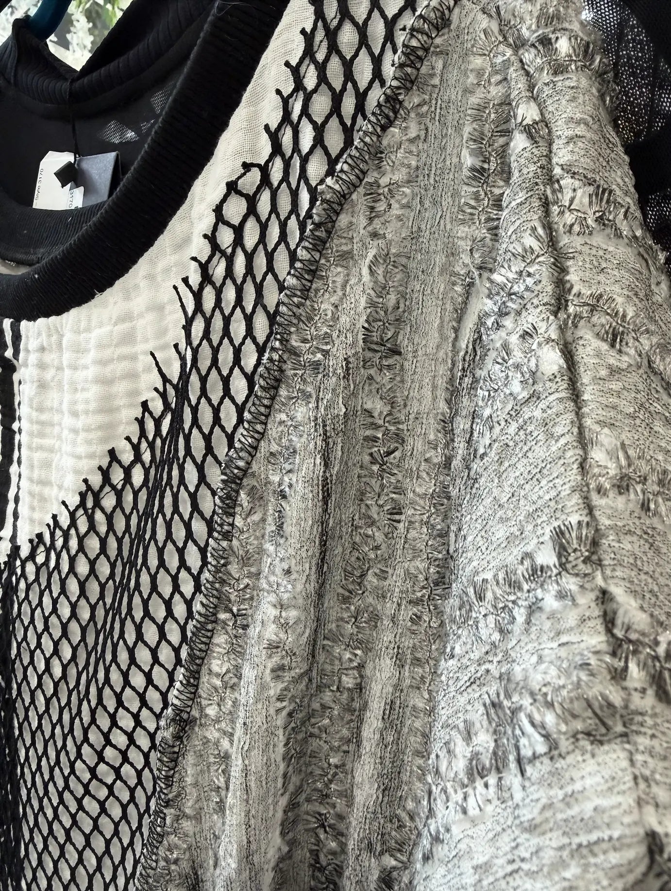 H-4 Artistic Mesh Panel Dress 4525 H-4