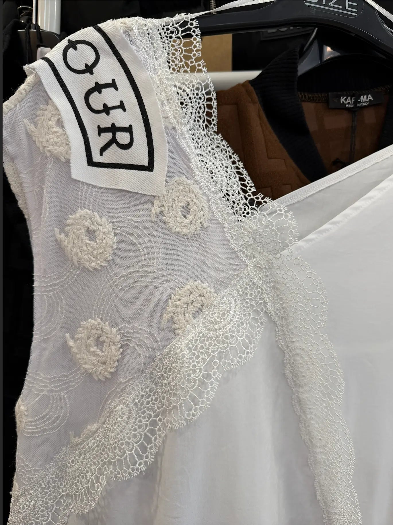 H-4 Asymmetrical Lace and Mesh Dress 4537 H-4