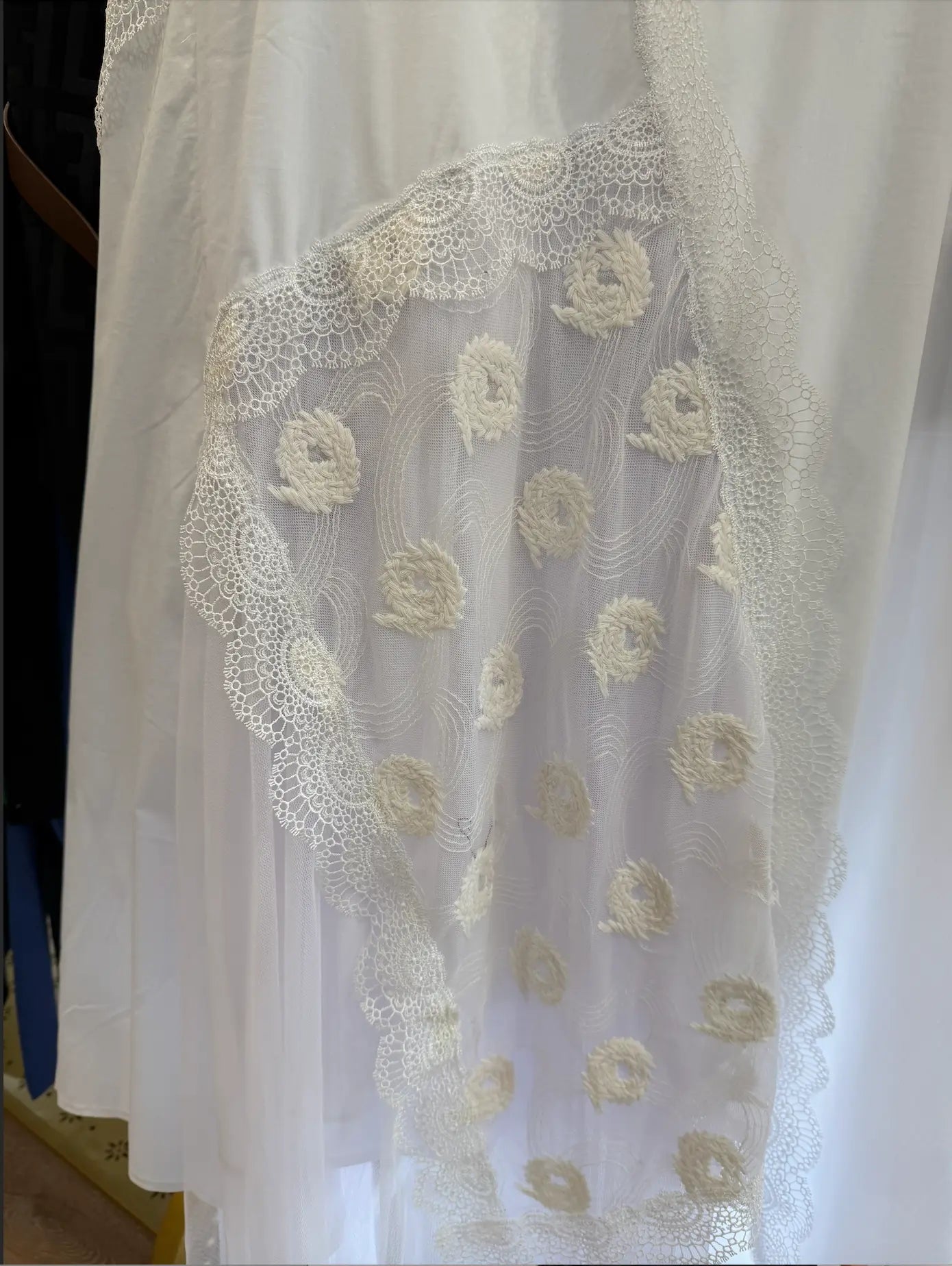 H-4 Asymmetrical Lace and Mesh Dress 4537 H-4