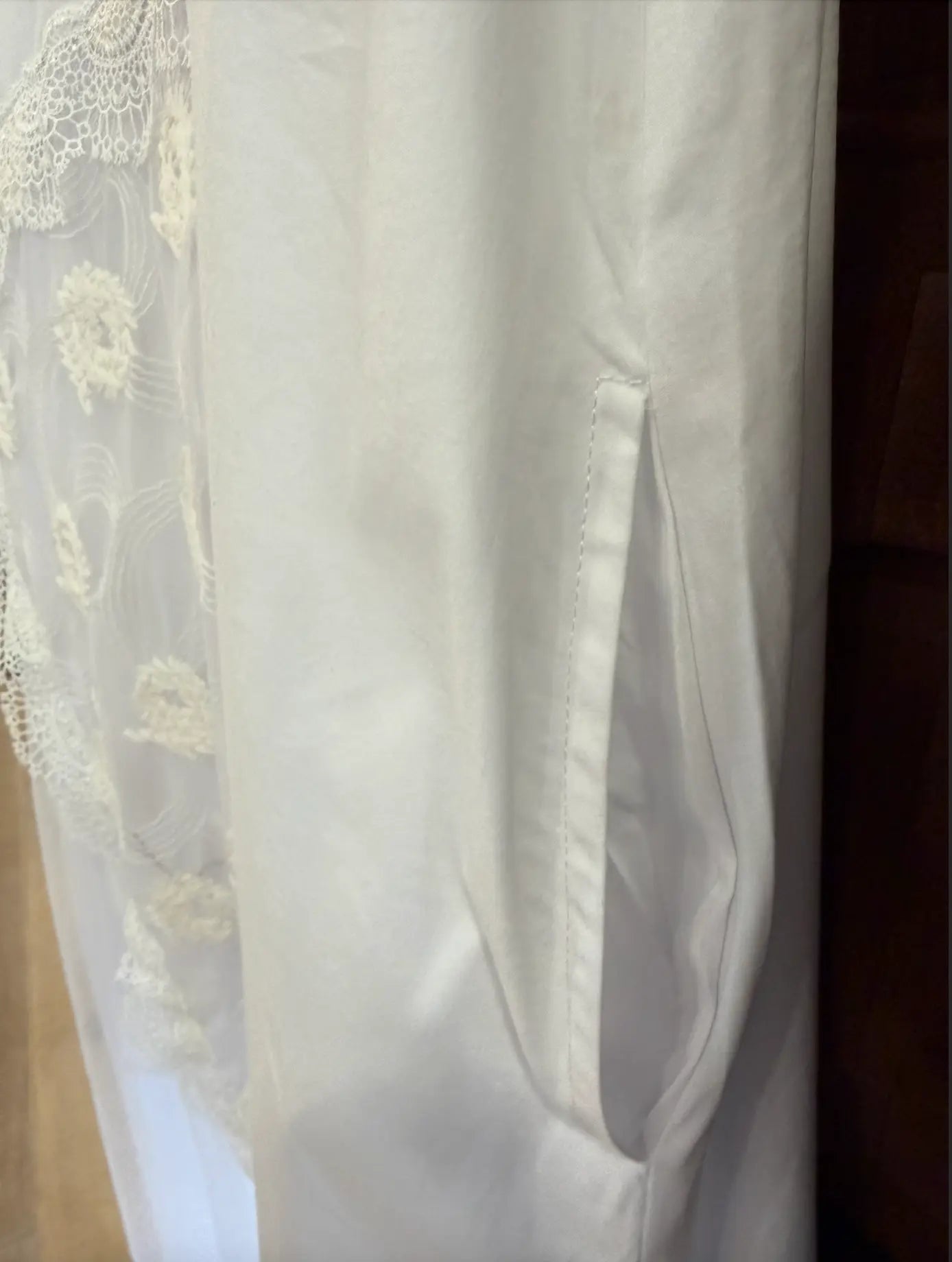 H-4 Asymmetrical Lace and Mesh Dress 4537 H-4