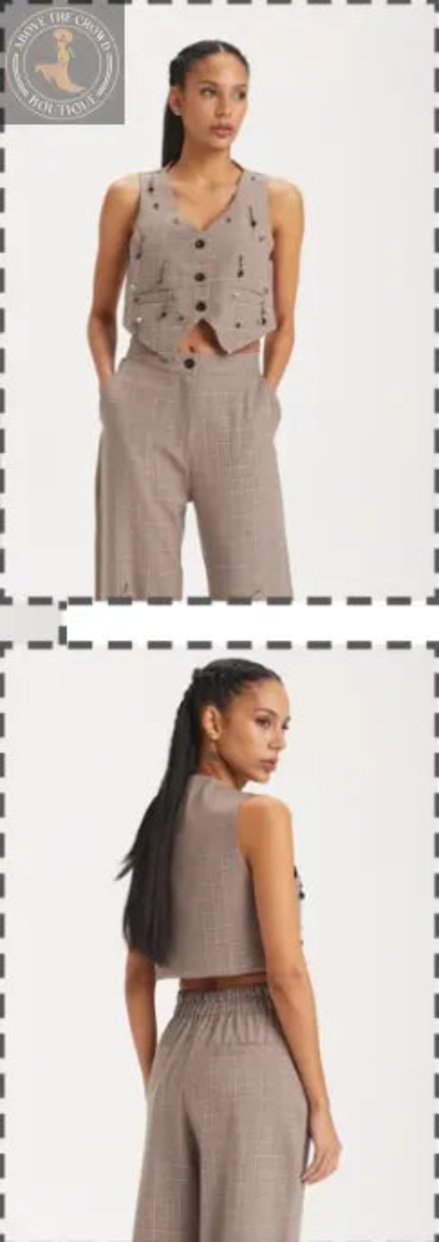 H-4  Checkered Vest 3095 H-4