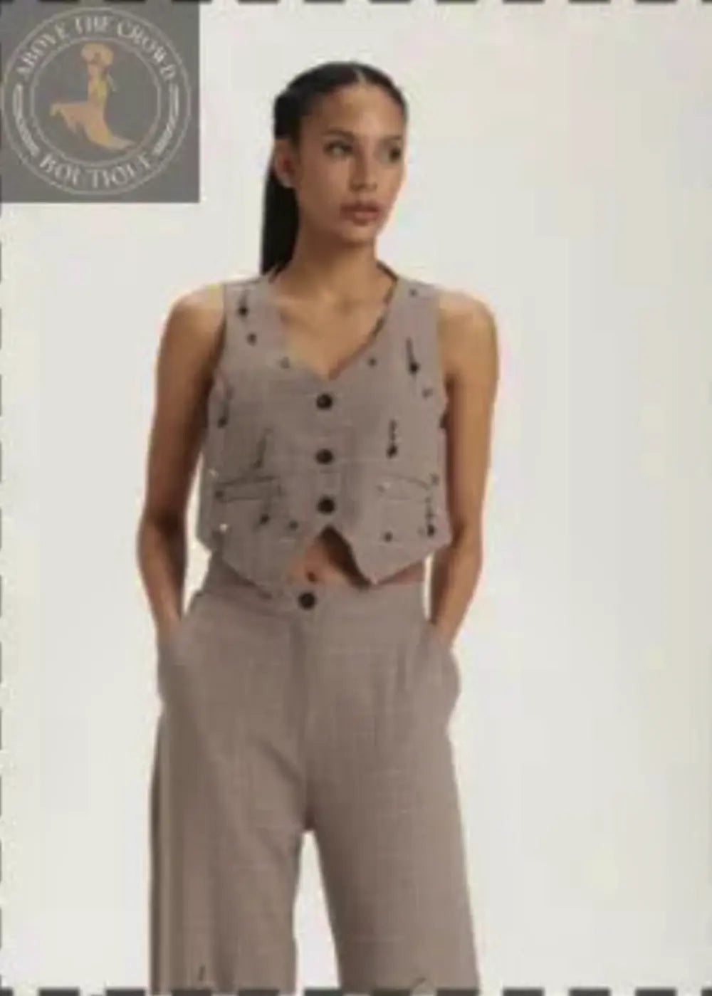 H-4  Checkered Vest 3095 H-4