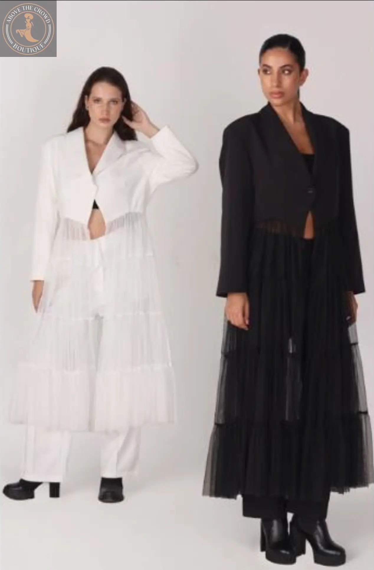 H-4 Jacket 4633 — Tiered Tulle Tailored Jacket H-4