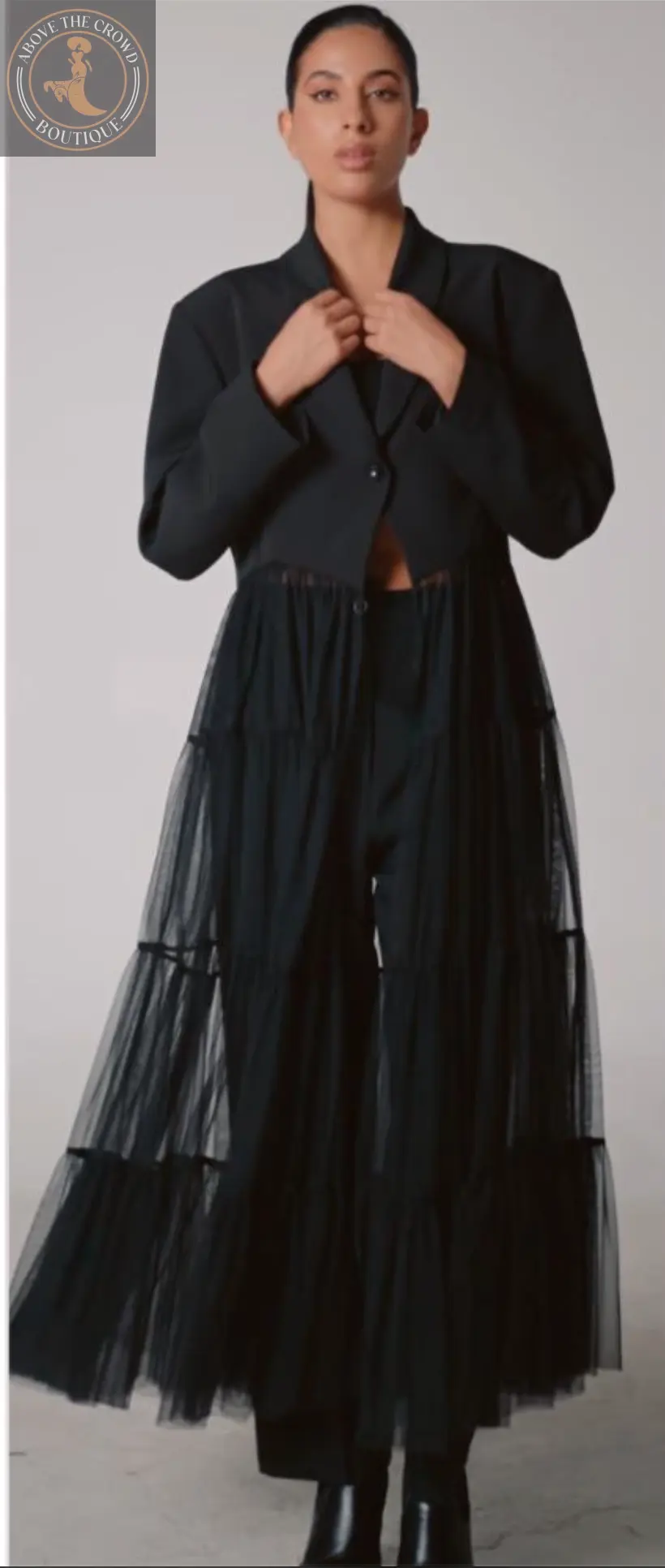 H-4 Jacket 4633 — Tiered Tulle Tailored Jacket H-4