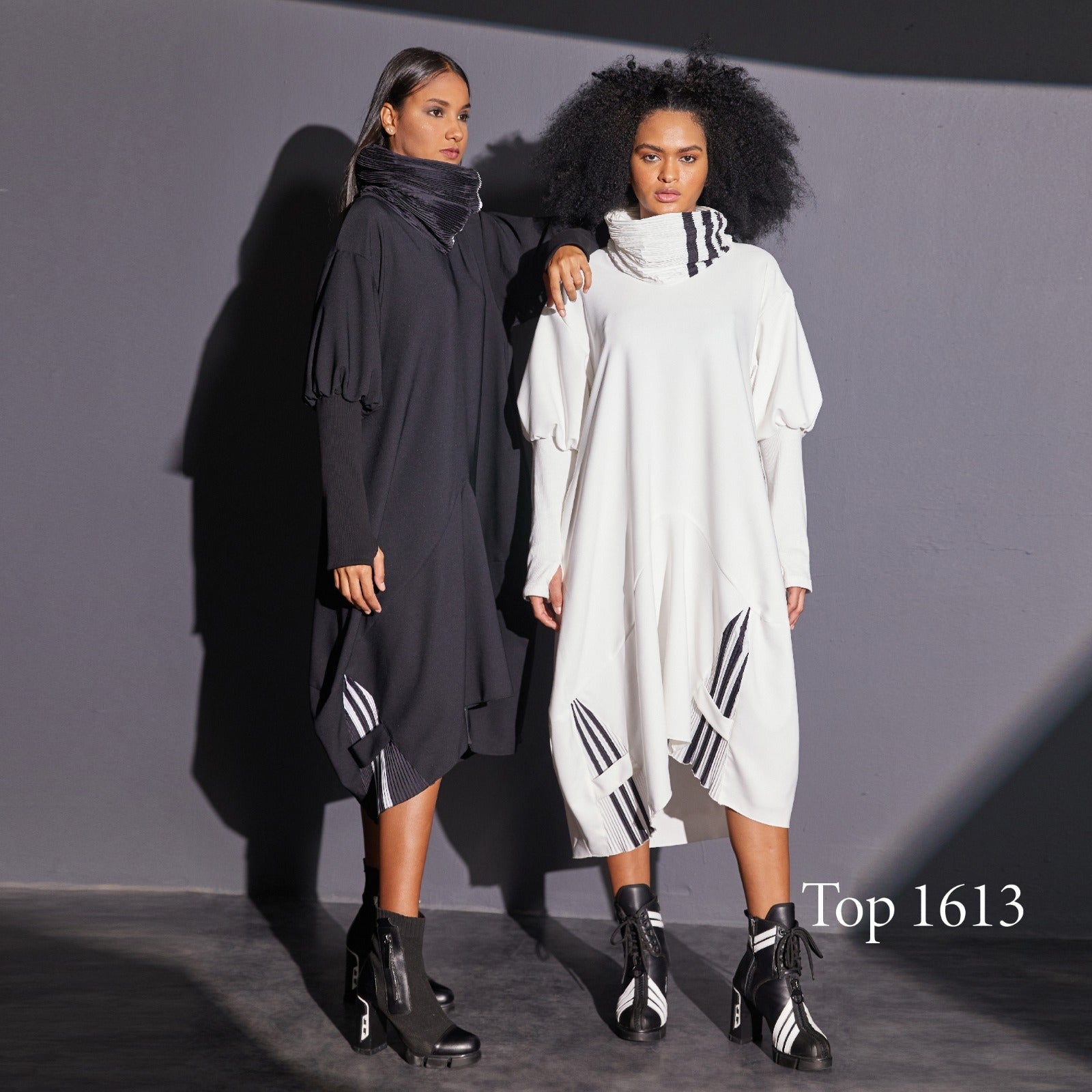 H-4 Long Knitted Long Sleeves Dress 1613 H-4