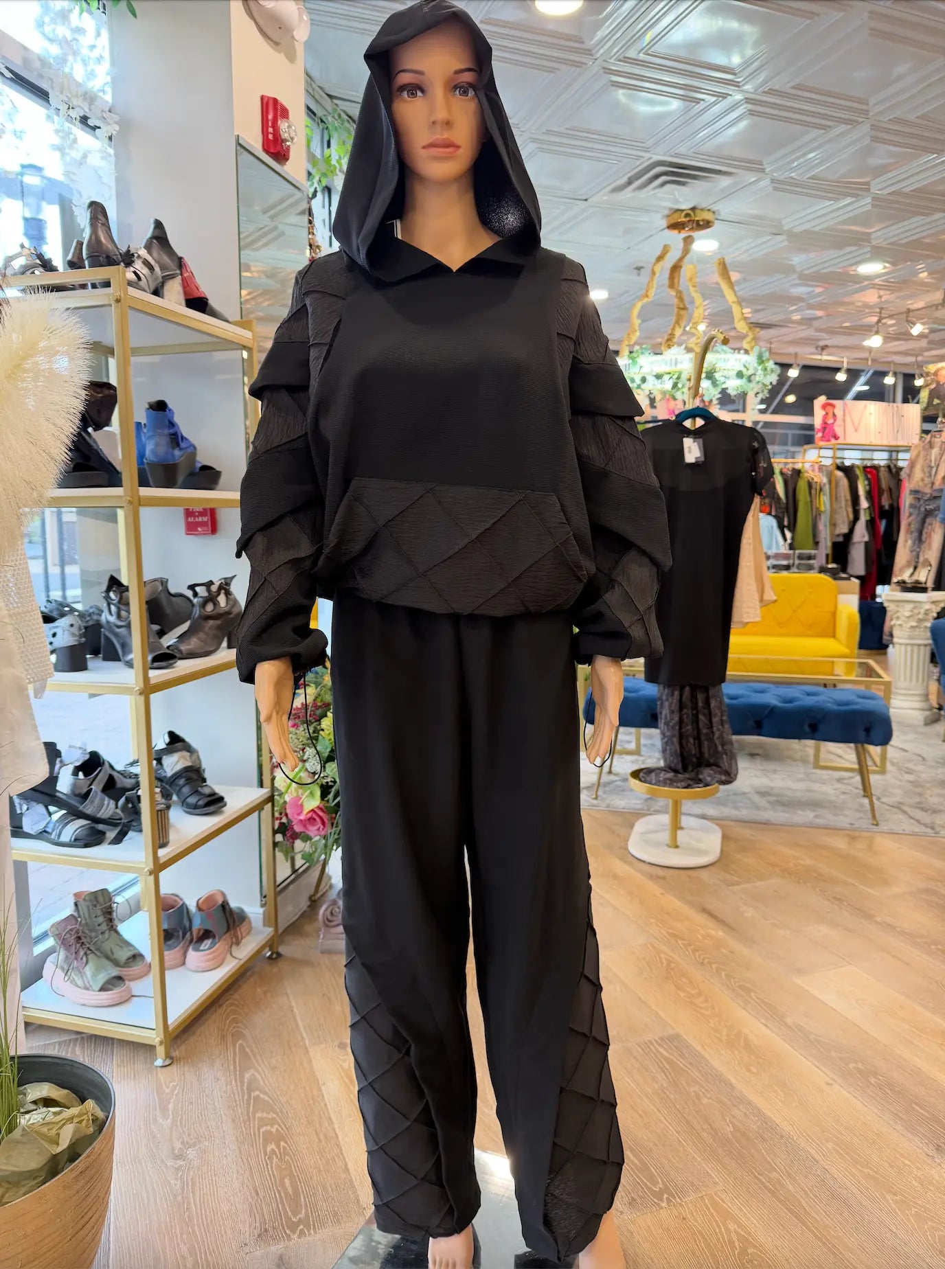 H-4 Quilted Hooded Sweatshirt 4716 - Above The Crowd Boutique