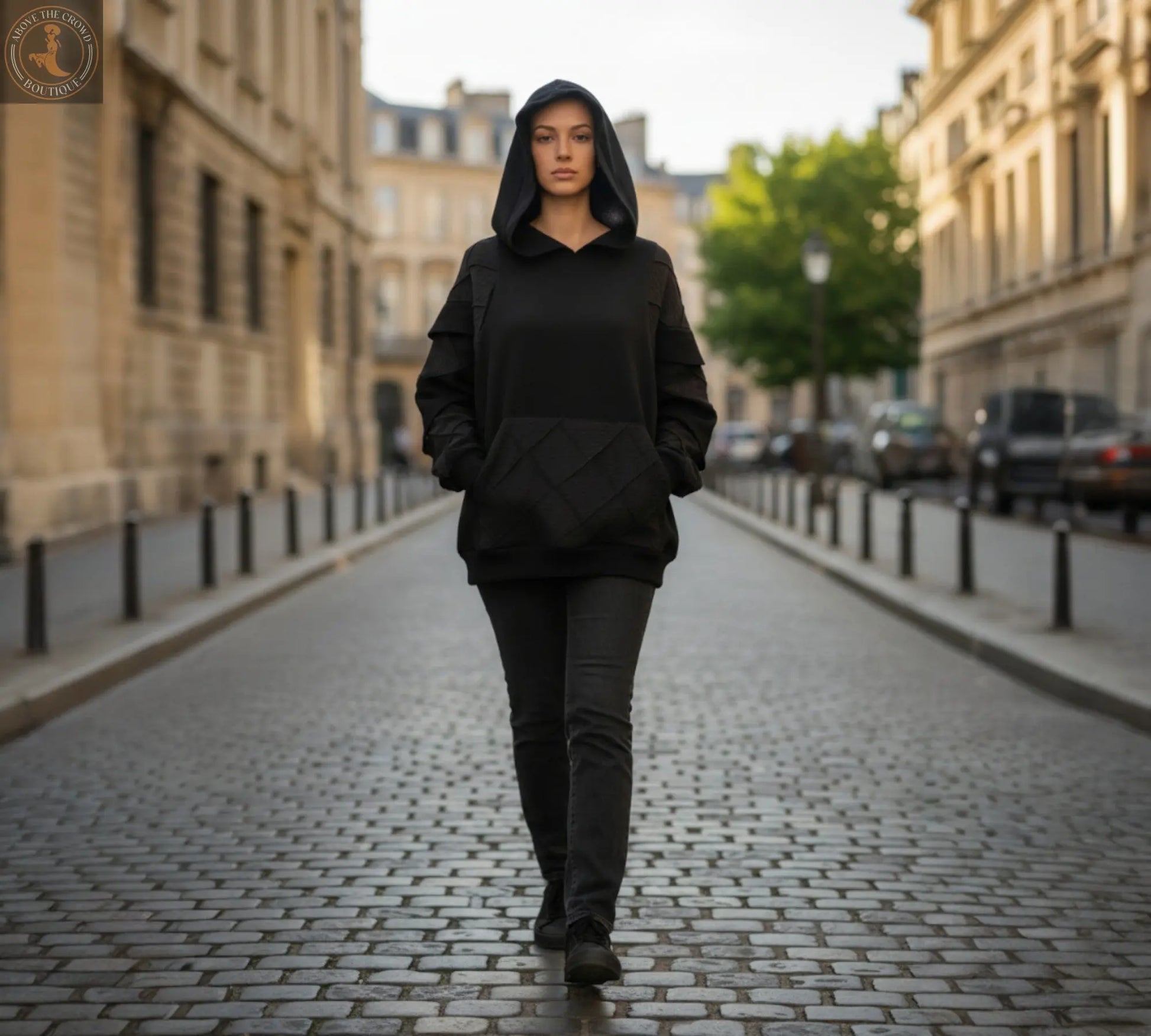 H-4 Quilted Hooded Sweatshirt 4716 - Above The Crowd Boutique