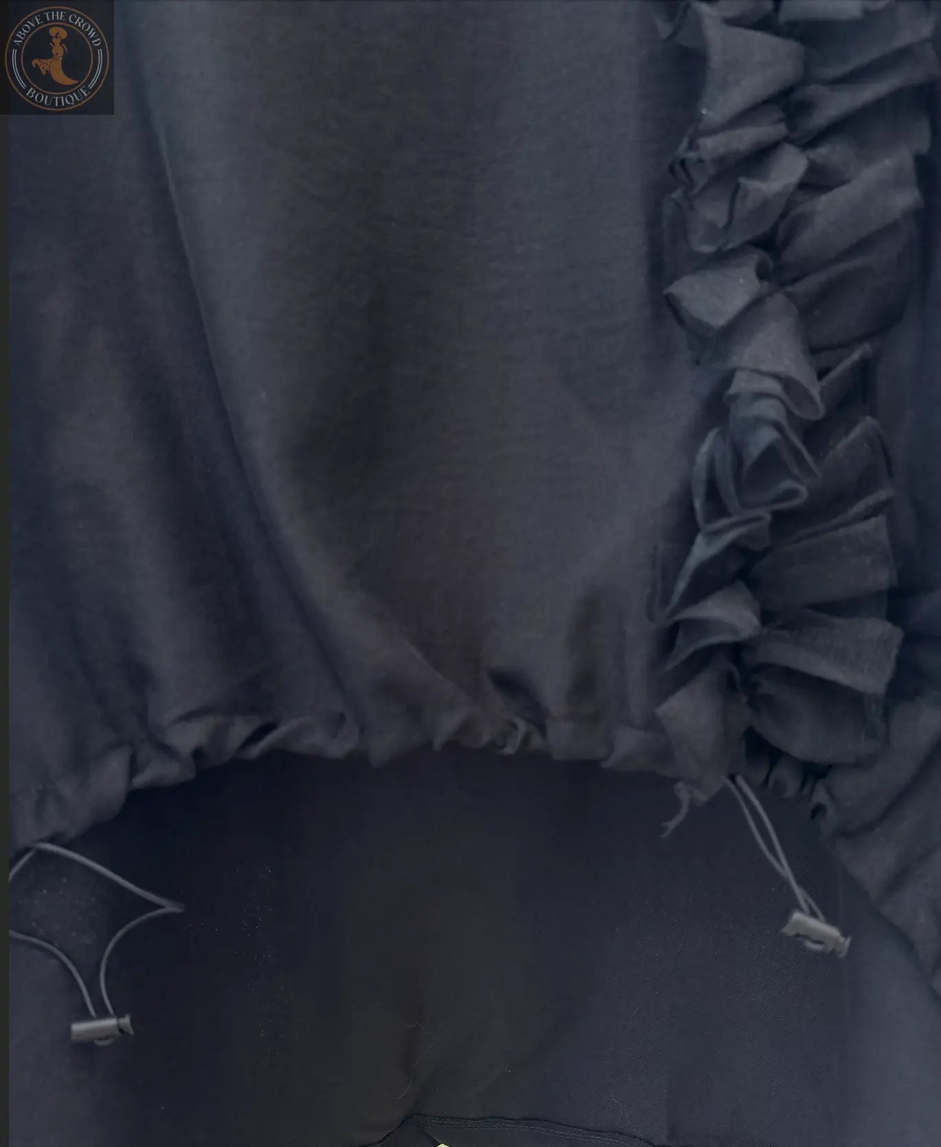 H-4 Ruffled Asymmetrical Dress 4551 H-4