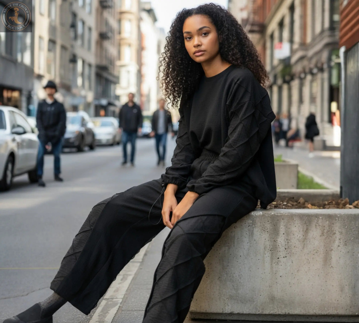 H-4 Textured Quilted Pants 4717 - Above the Crowd Boutique