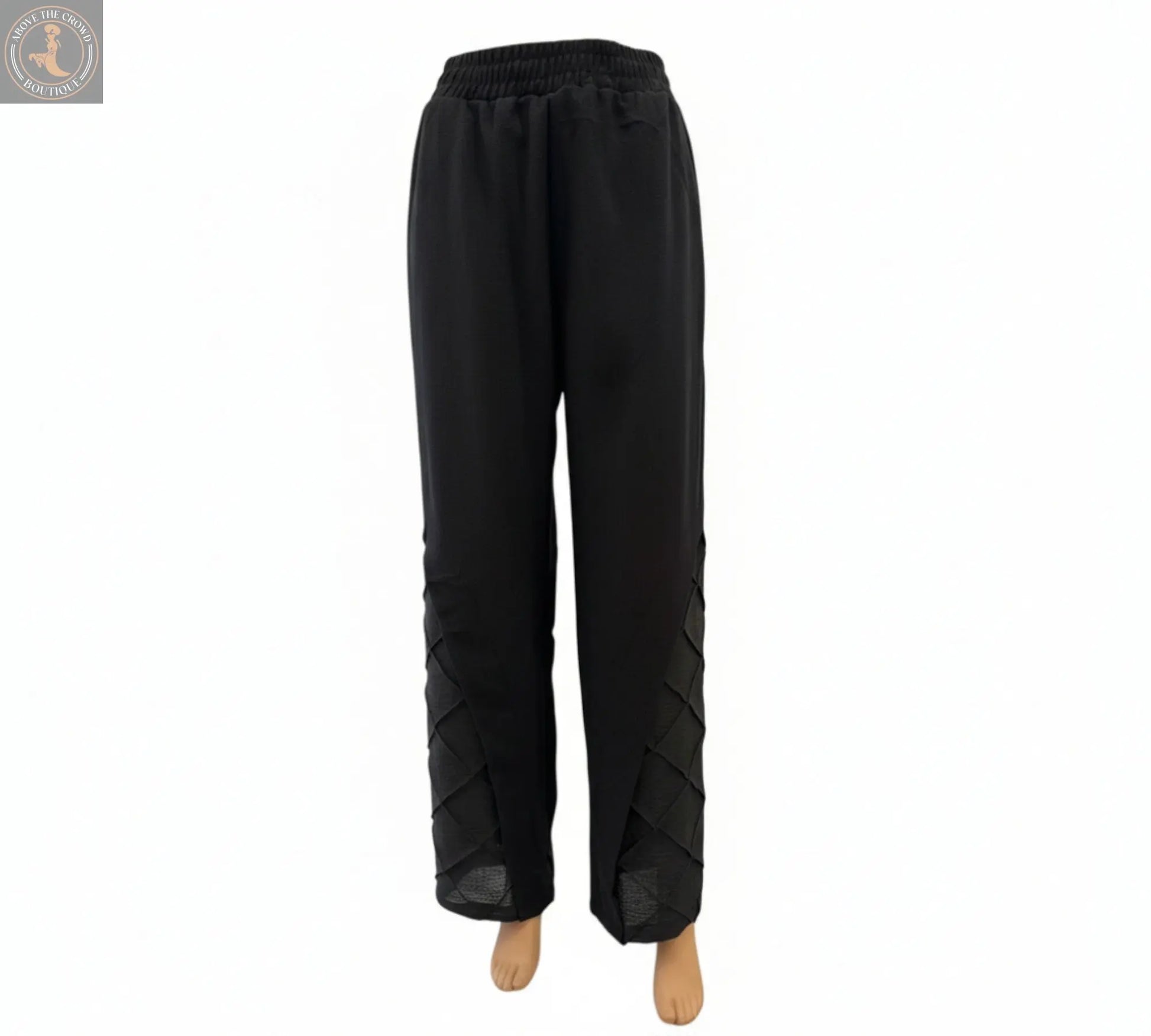 H-4 Textured Quilted Pants 4717 - Above the Crowd Boutique