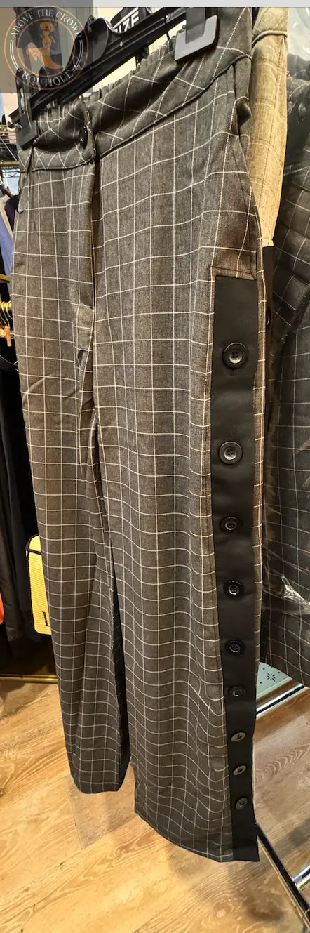 H-4 Wide Checkered Pants 4001 H-4