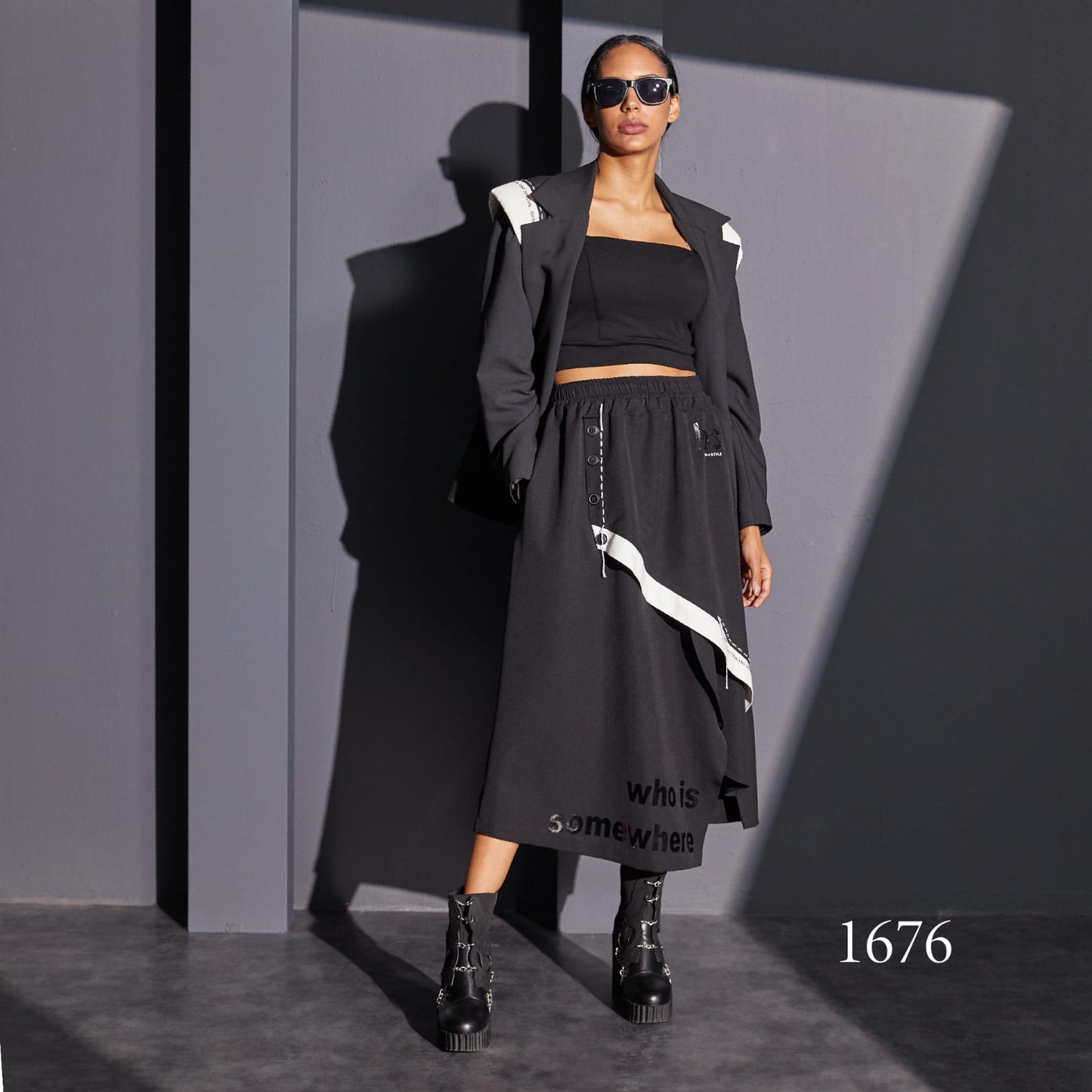 H-4 Women Long Skirt 1676 H-4