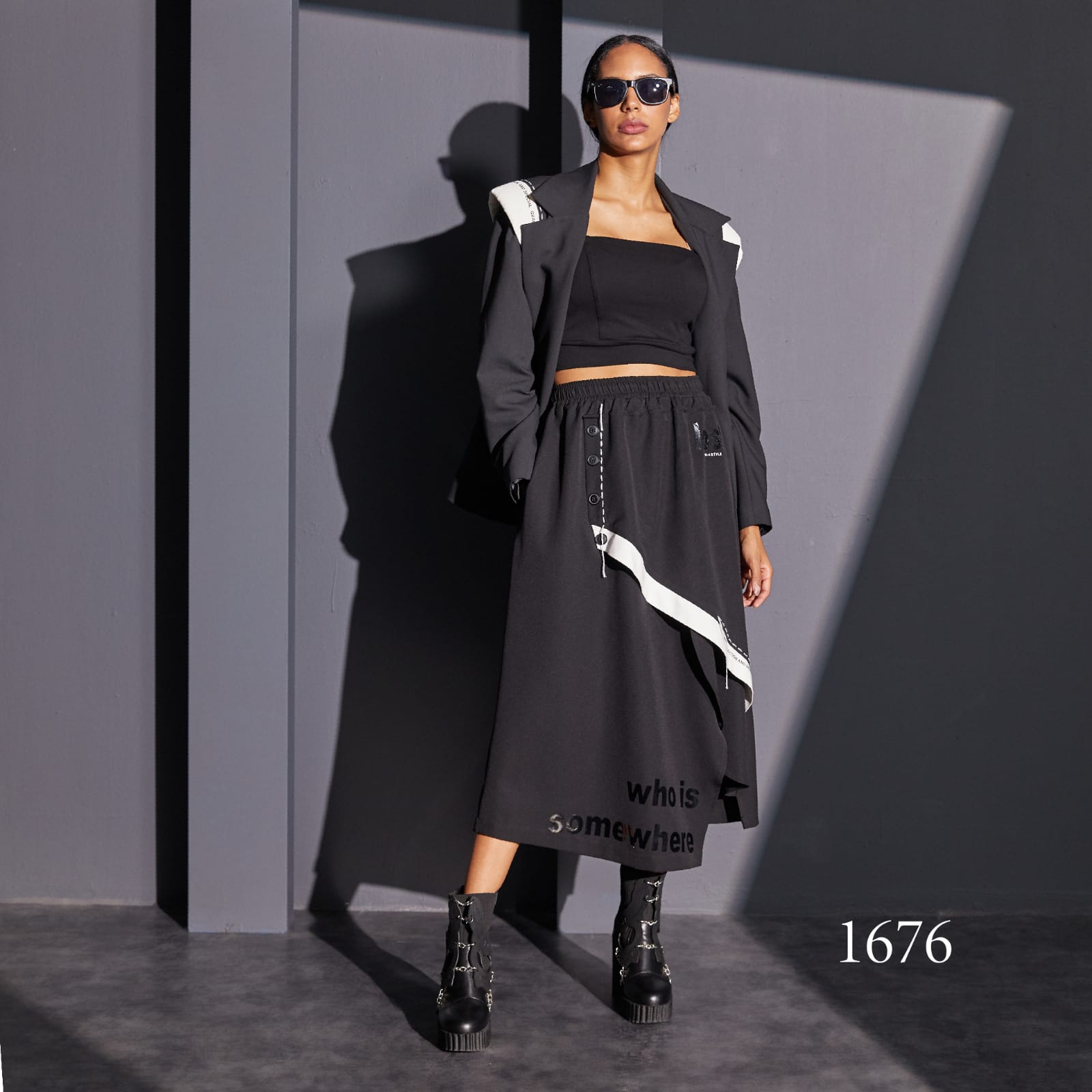 H-4 Women Long Skirt 1676 H-4