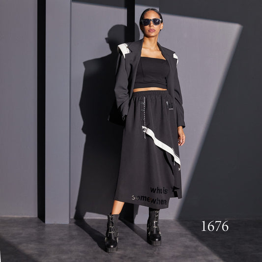 H-4 Women Long Skirt 1676 H-4