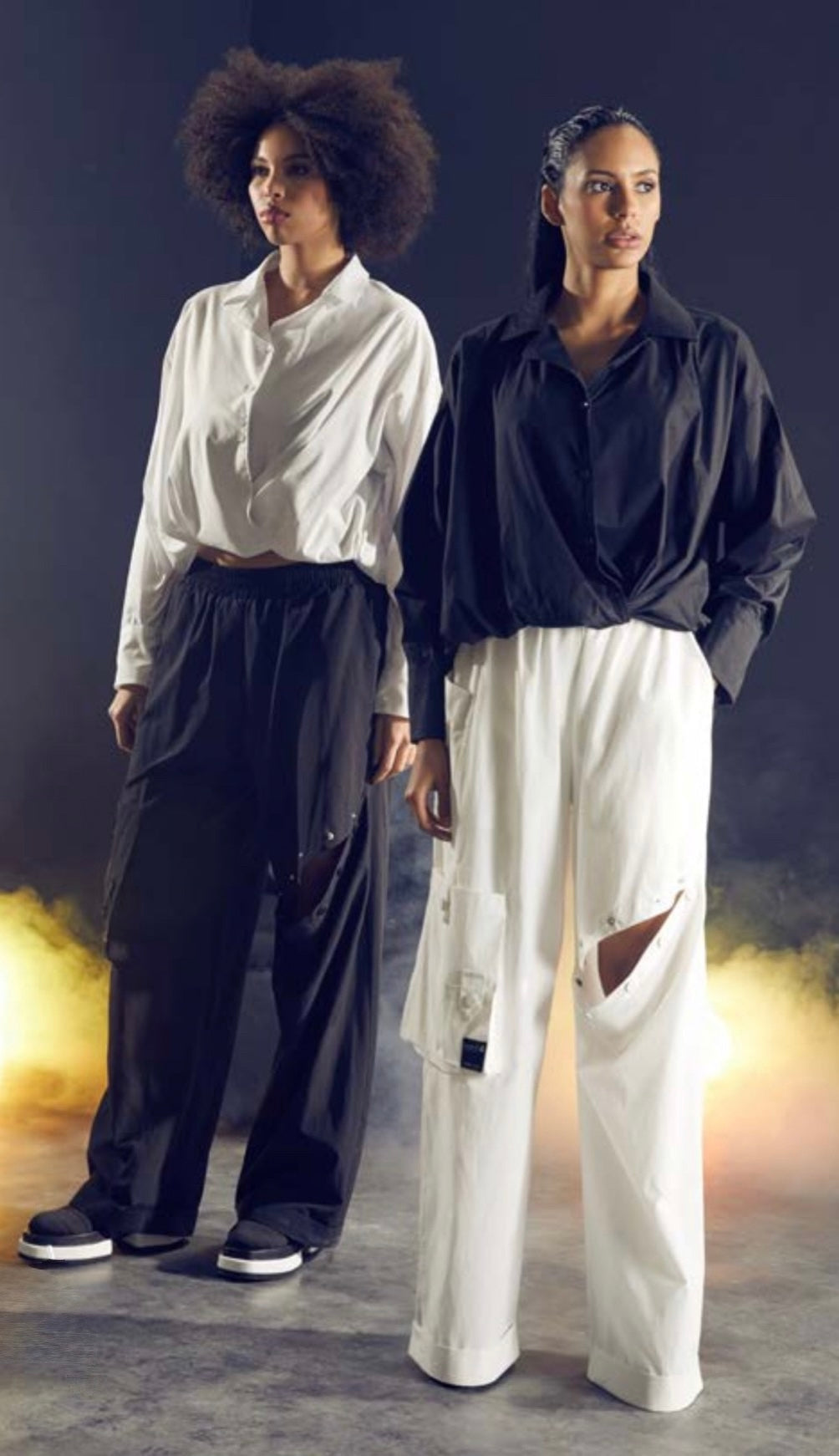 H-4 Women’s Button Down Crop Top 1801 H-4