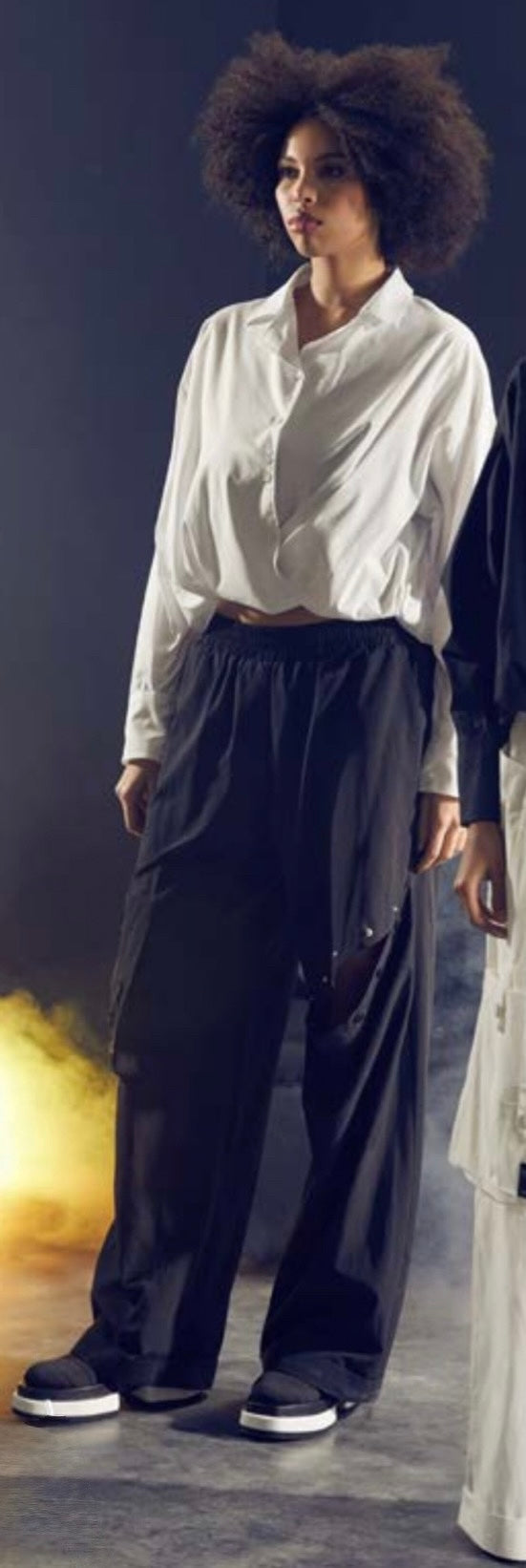 H-4 Women’s Button Down Crop Top 1801 H-4