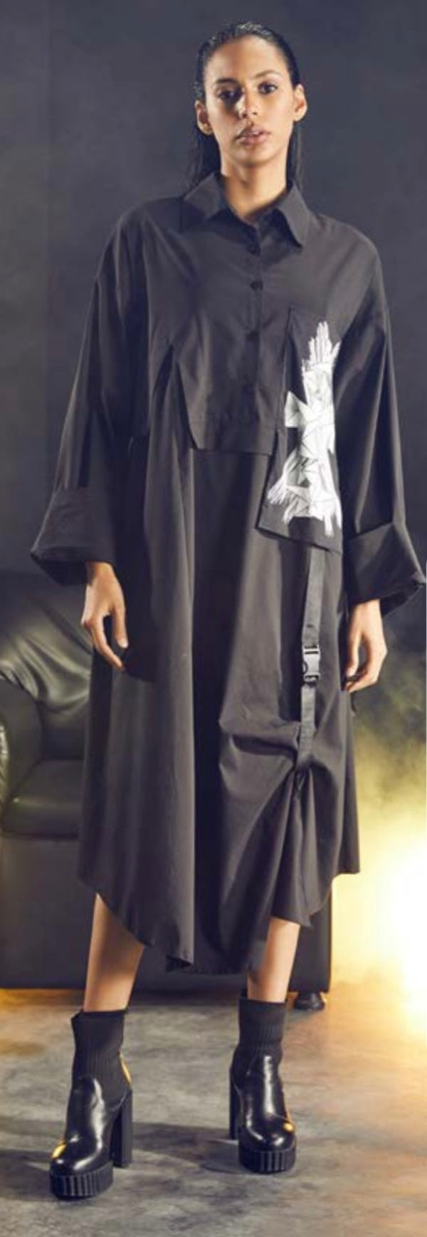 H-4 Women’s Graphic Print Dress 1862 H-4