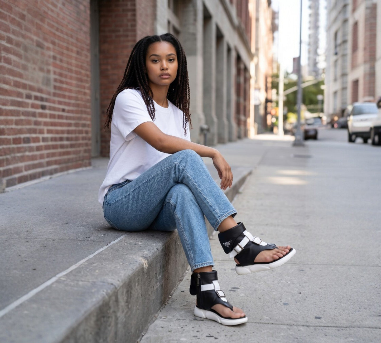 H-4 Avant-Garde Platform Sandals - Above the Crowd Boutique
