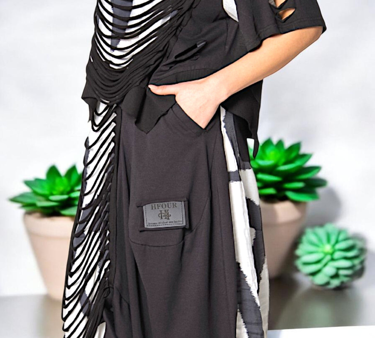 Avant-Garde Distressed Layered Pants Set - Above the Crowd Boutique