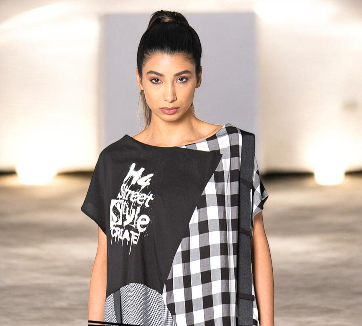 Oversized Patchwork Gingham Maxi Dress - Above the Crowd Boutique