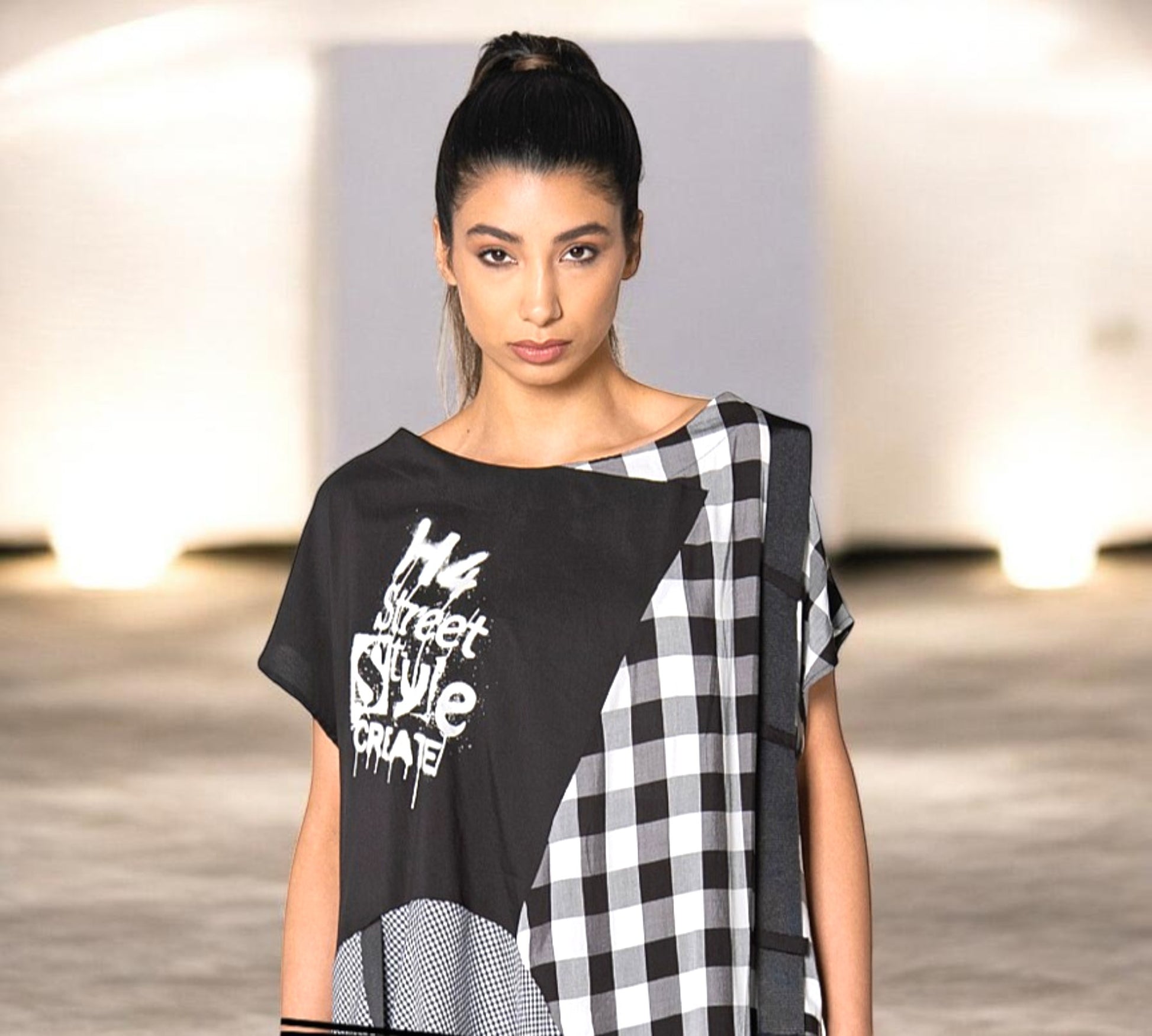 Oversized Patchwork Gingham Maxi Dress - Above the Crowd Boutique
