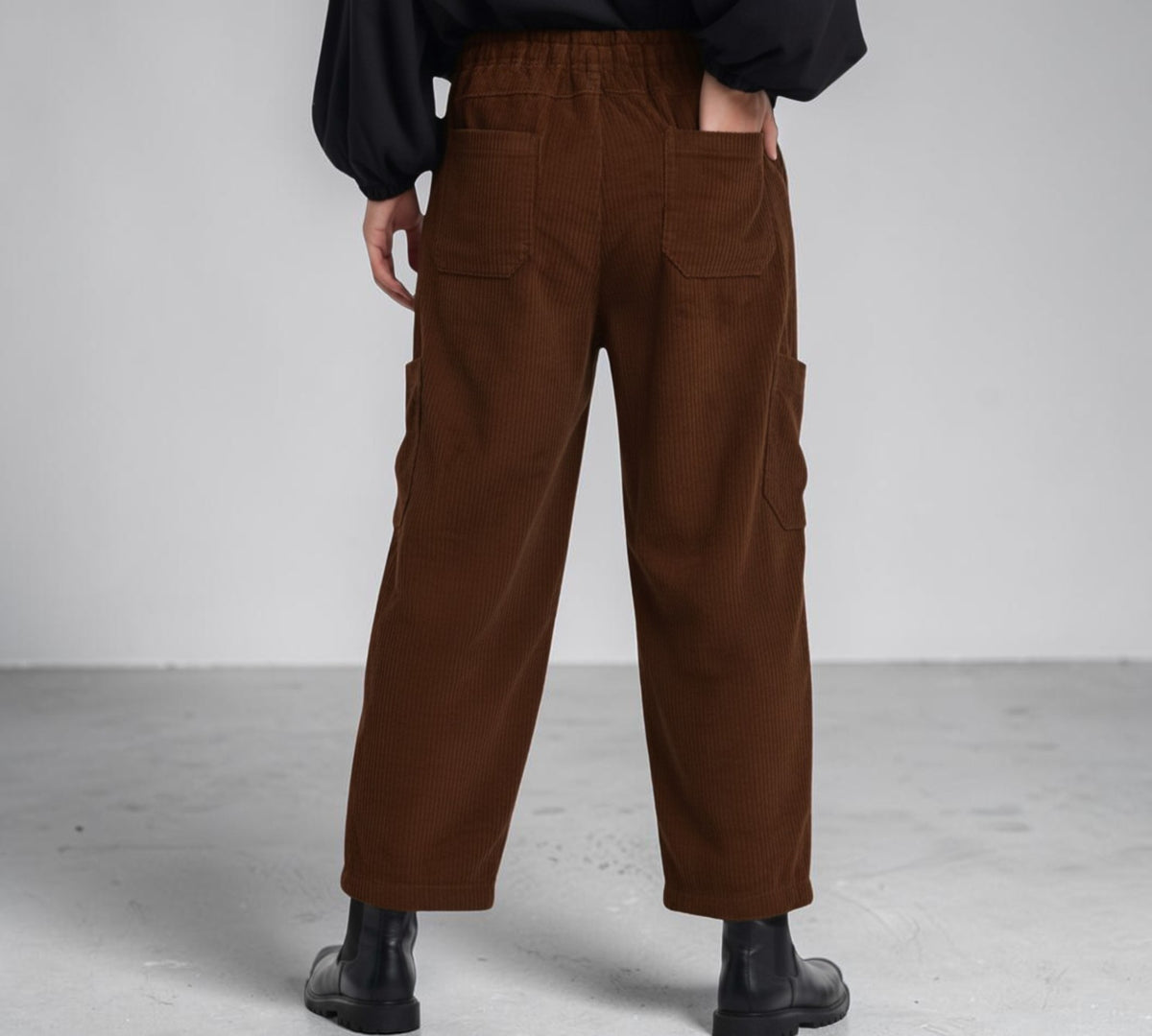 Utility Cargo Pants with Rivet And Strap Detail - Above the Crowd Boutique