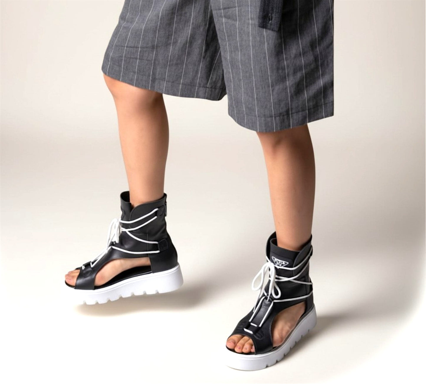 H-4 Avant-Garde Platform Sandals - Above the Crowd Boutique