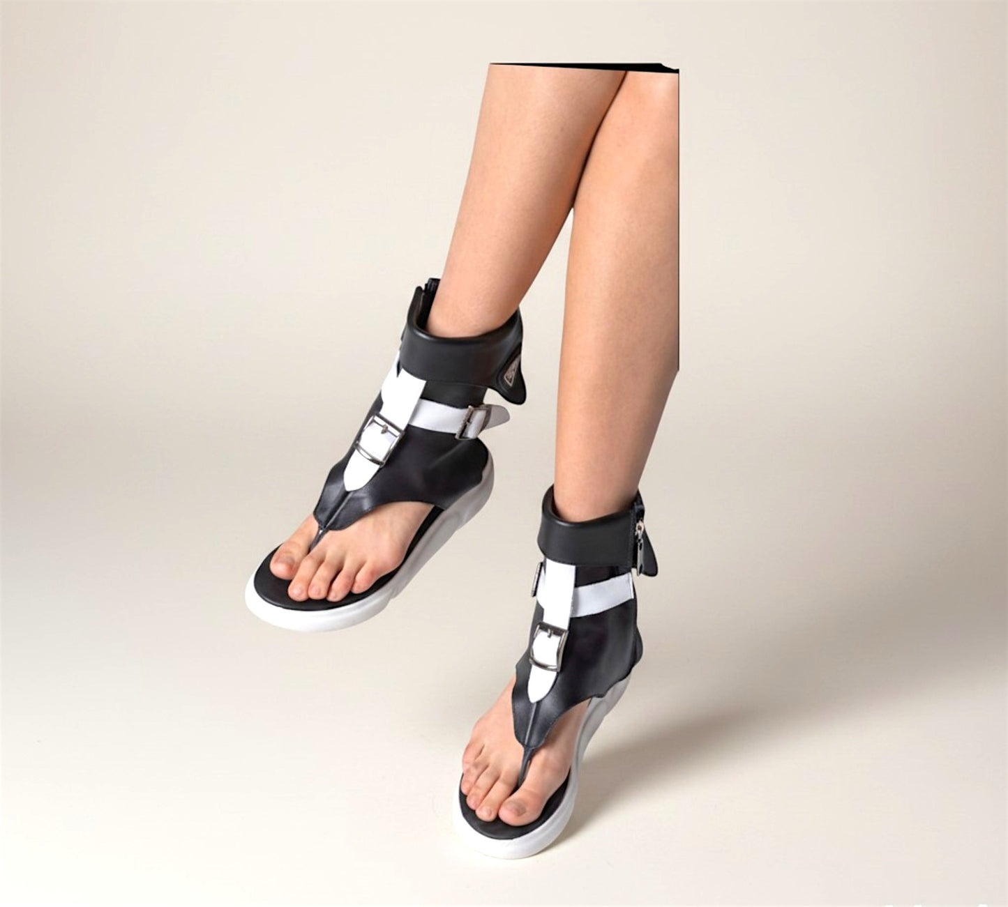 H-4 Avant-Garde Platform Sandals - Above the Crowd Boutique