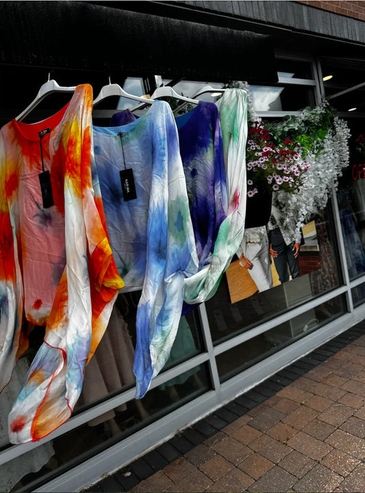 Hand-Dyed Bohemian Top | Unique European Style | Above The Crowd Boutique Karma