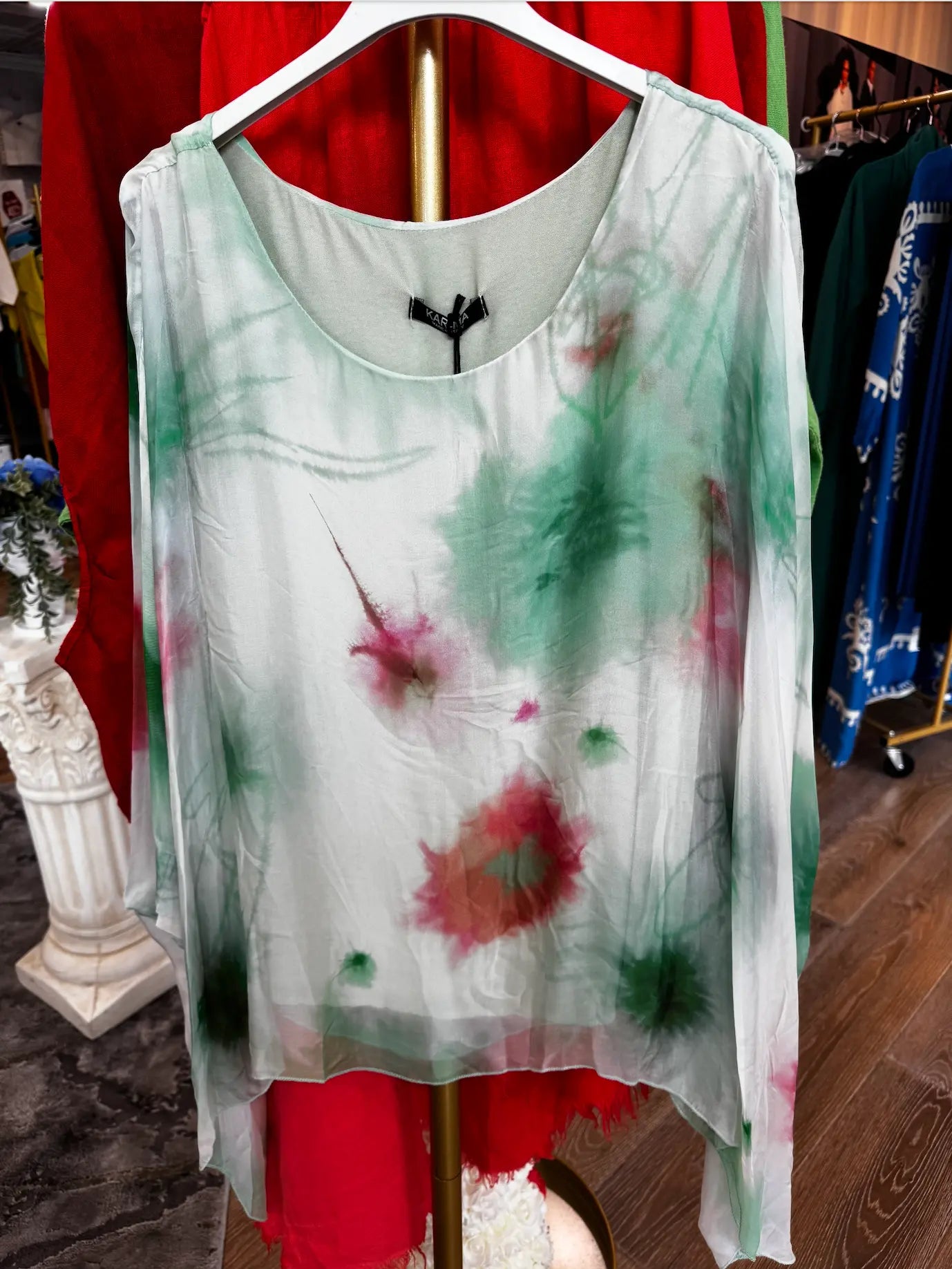 Hand-Dyed Bohemian Top | Unique European Style | Above The Crowd Boutique Karma