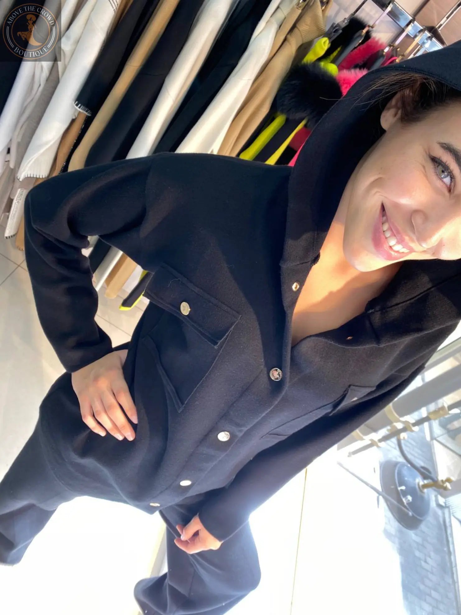 Hooded Two-Piece Pants Suit - Above the Crowd Boutique