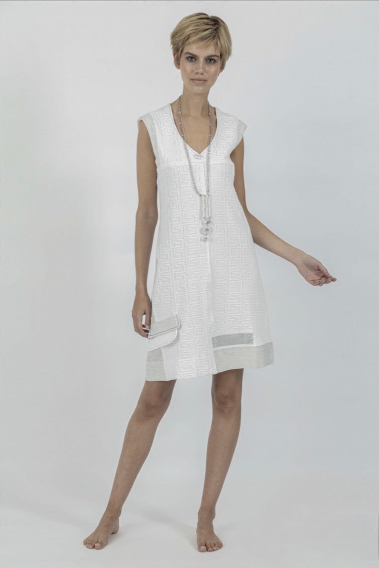 Elisa Cavaletti Women Moiree Bianco Dress EJP202014503 - Above The Crowd Boutique