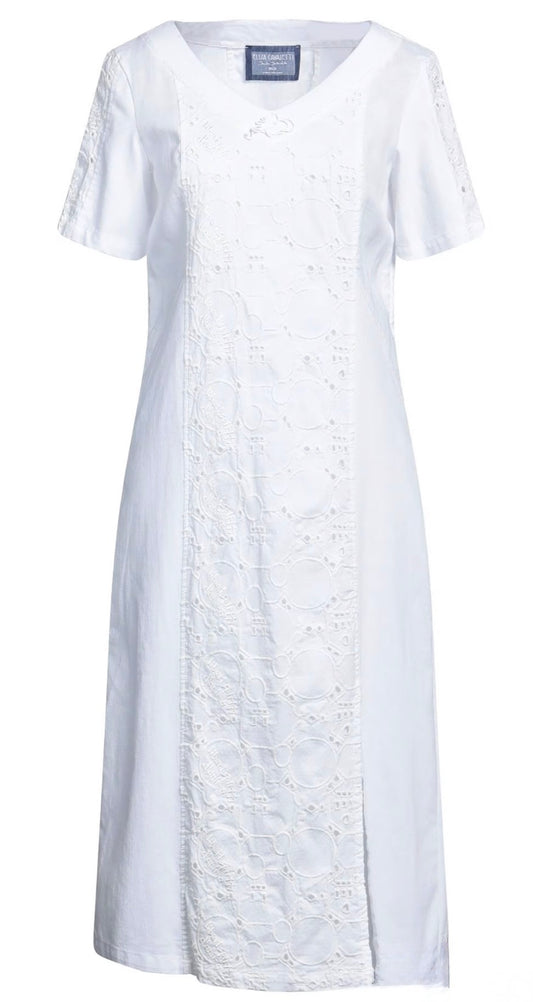 Elisa Cavaletti White Lace Dress ELP202024406 - Above The Crowd Boutique