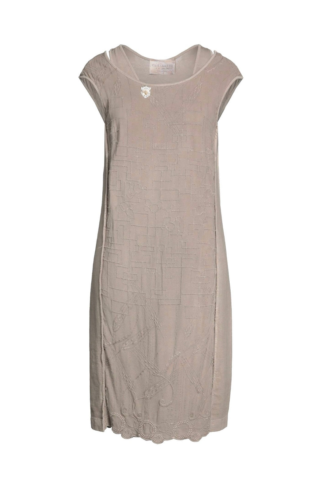 Elisa Cavaletti Dove Gray Sun Dress ELP192055901